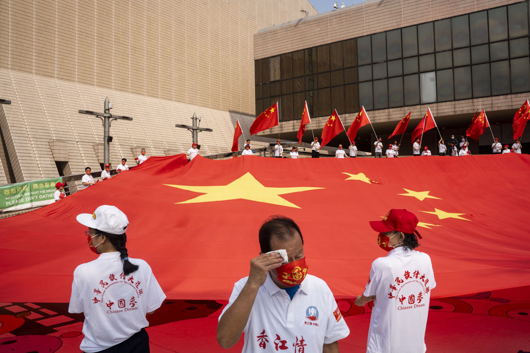2021年10月1日，香港尖沙咀有大型庆祝国庆的活动。