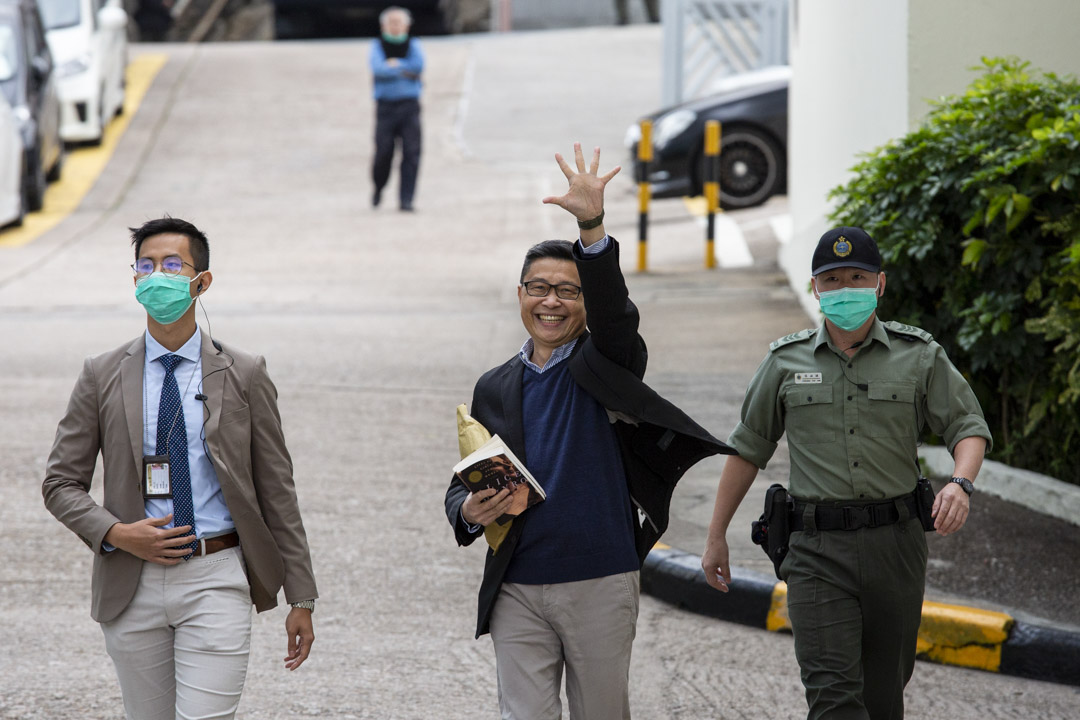 2020年3月14日香港,陈健民教授因占中案服刑11个月后刑满出狱。