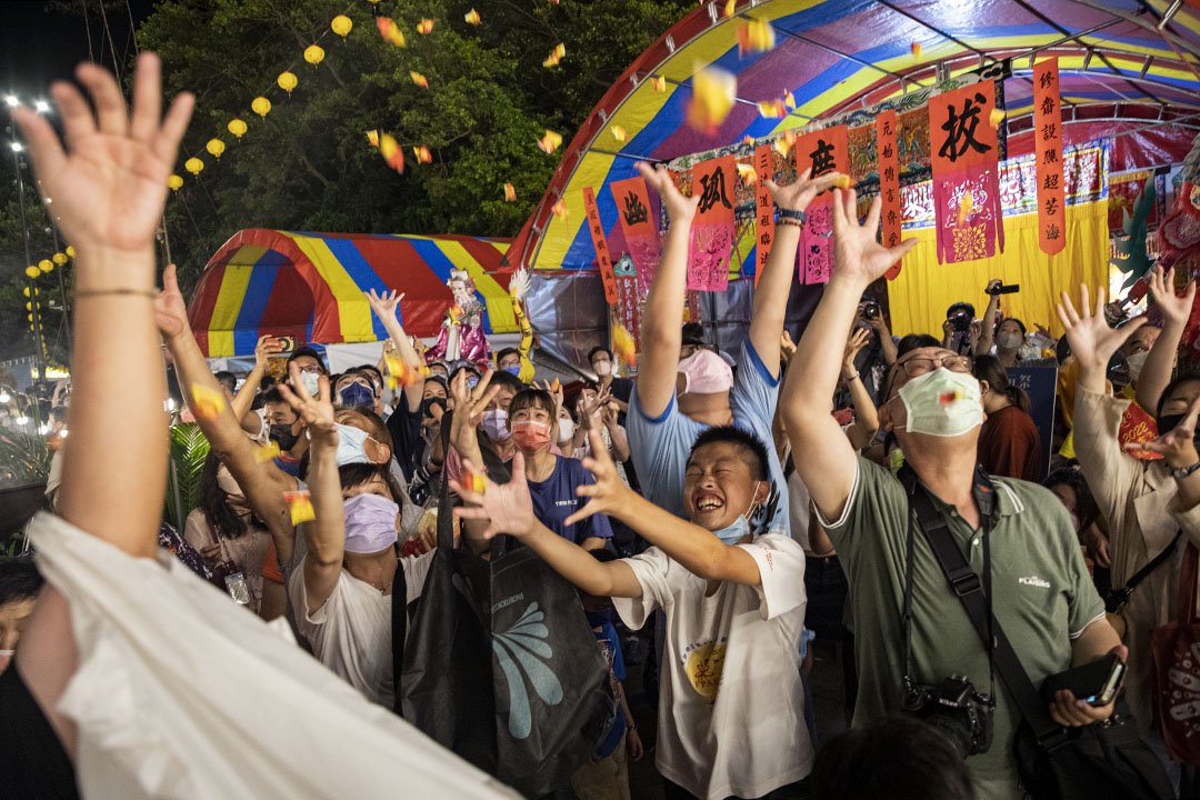 2022年8月12日,基隆中元普渡主普壇。