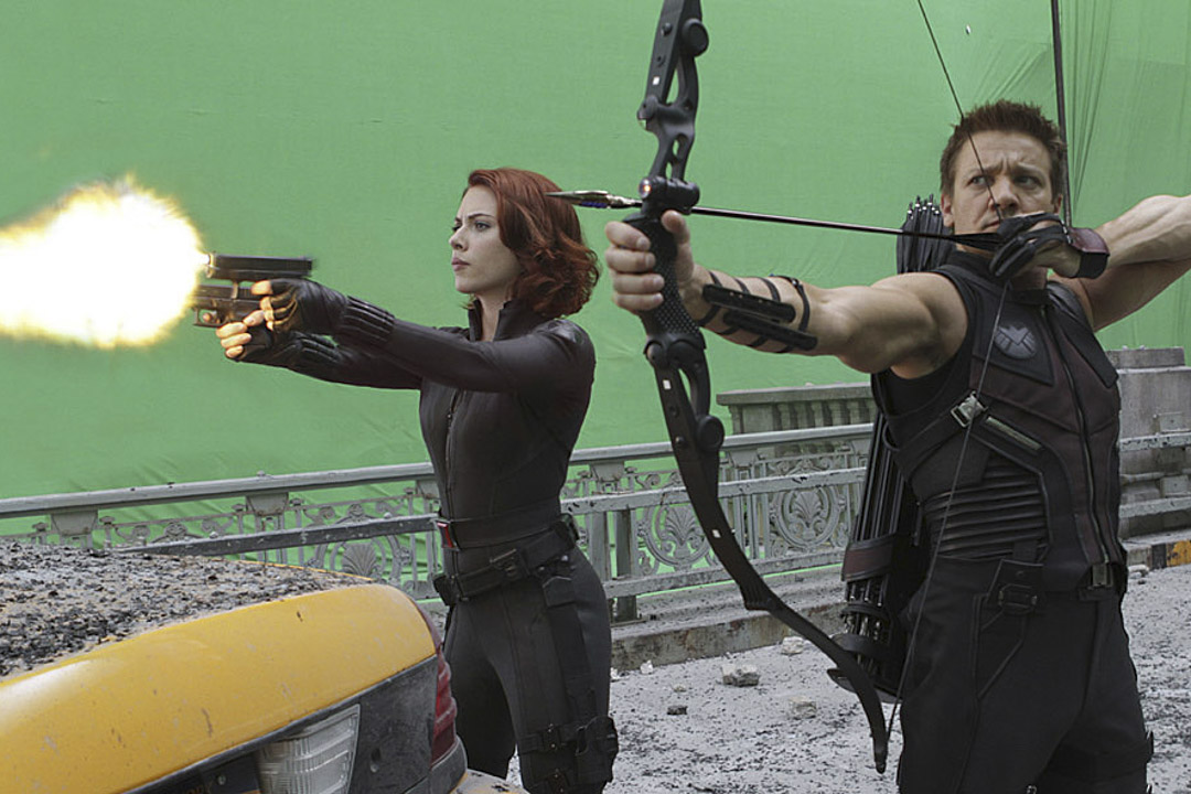 《复仇者联盟》(The Avengers)幕后拍摄情况。