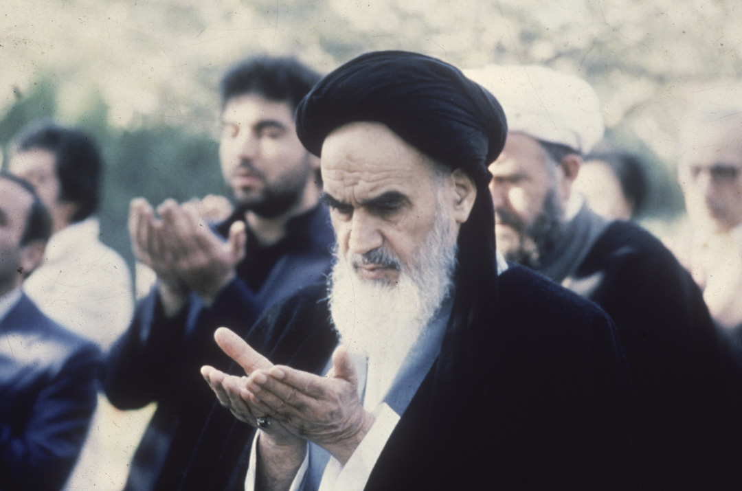 1978年,伊朗最高領袖霍梅尼(Ayatollah Ruhollah Khomeini )。