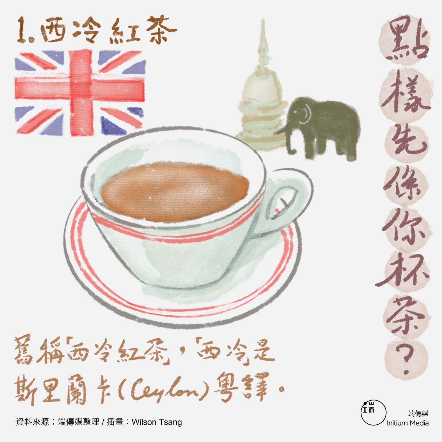 舊稱「西冷紅茶」,「西冷」是斯里蘭卡(Ceylon)粵譯。