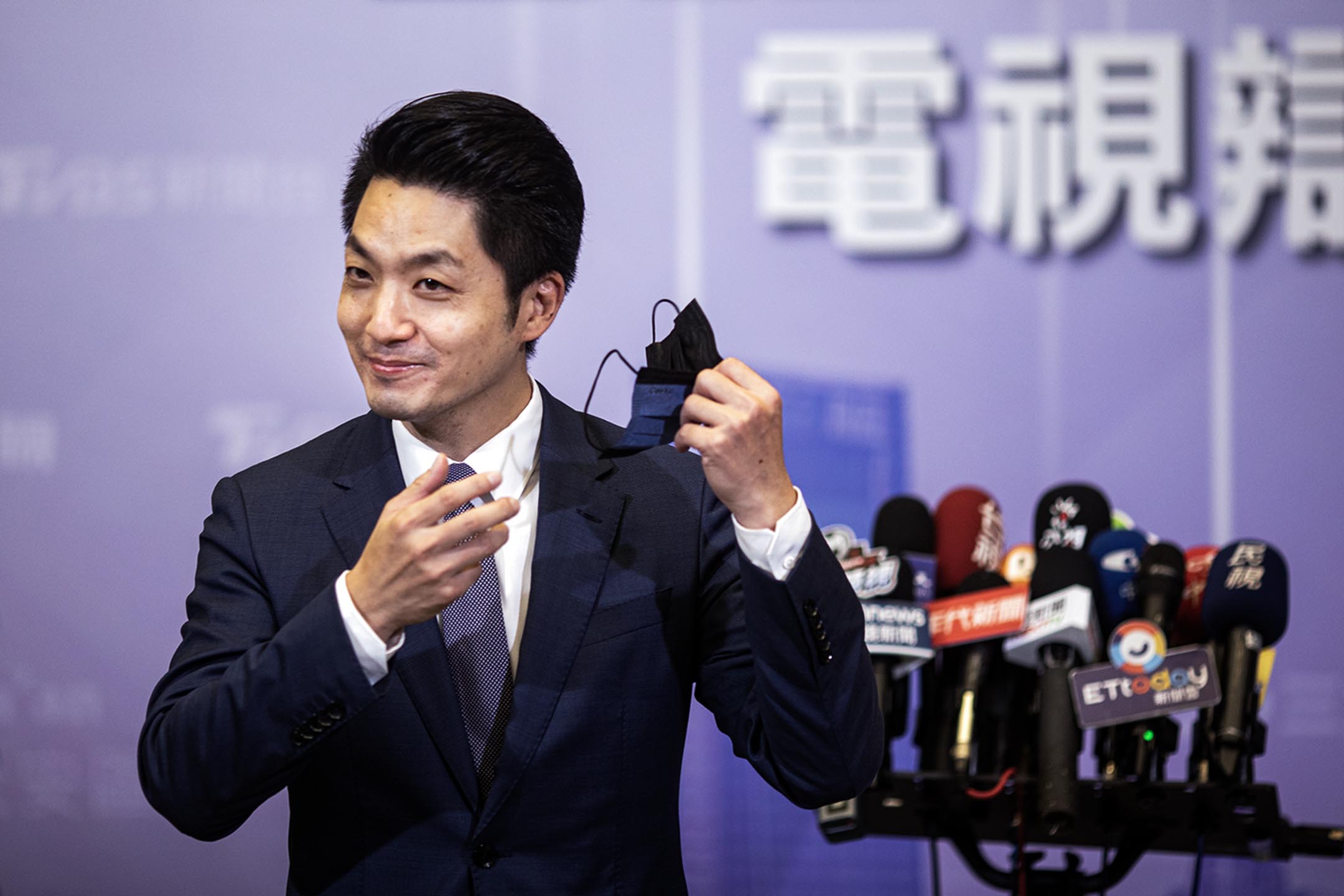 2022年11月5日,台北市長候選人電視辯論,國民黨參選人蔣萬安。