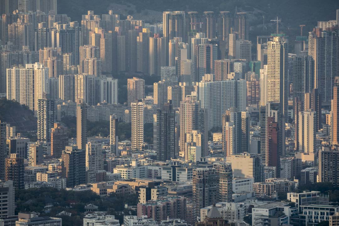 2022年5月19日,香港九龍的住宅。