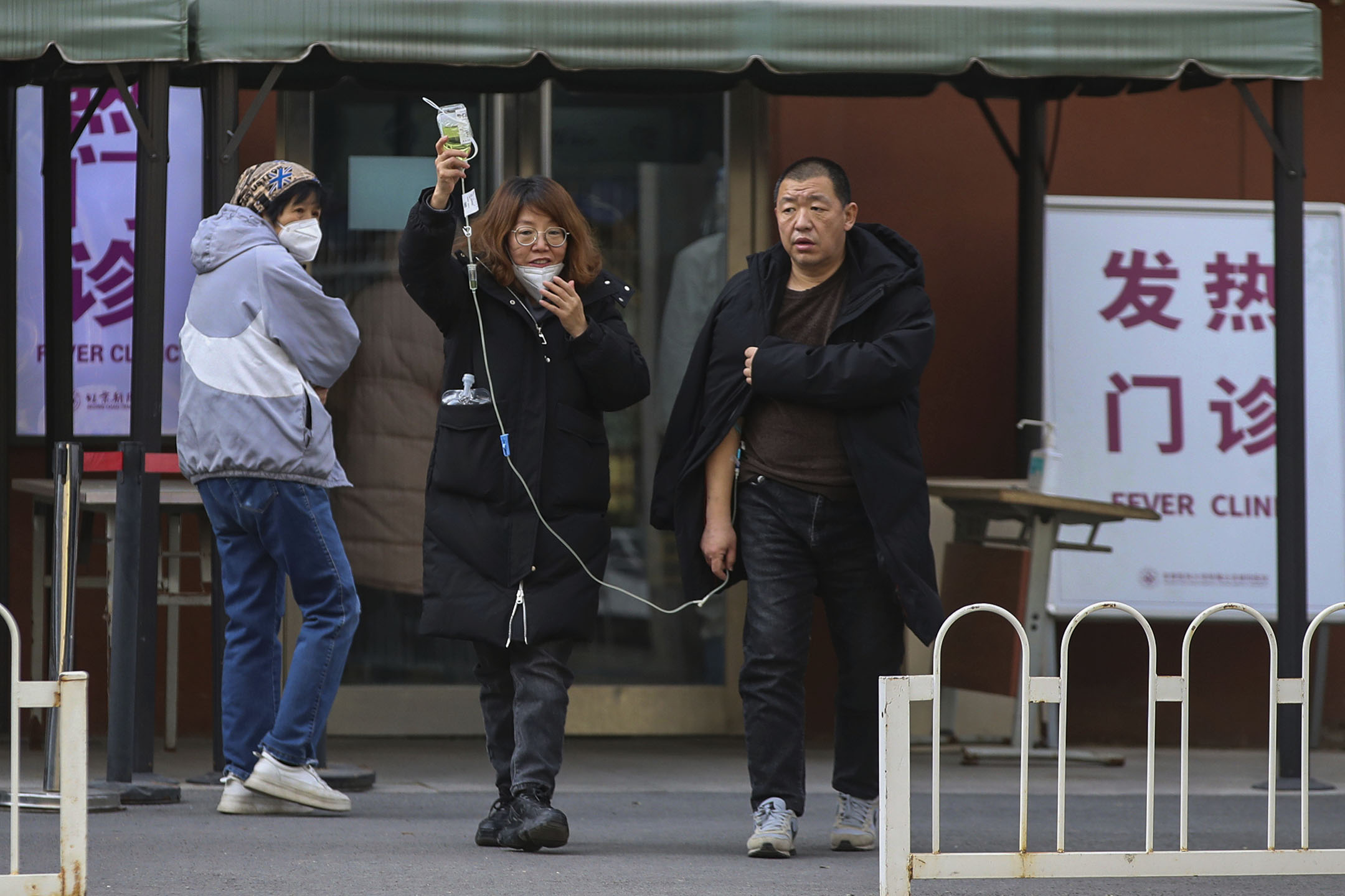 2022年12月15日,北京市中心一家醫院的門診。
