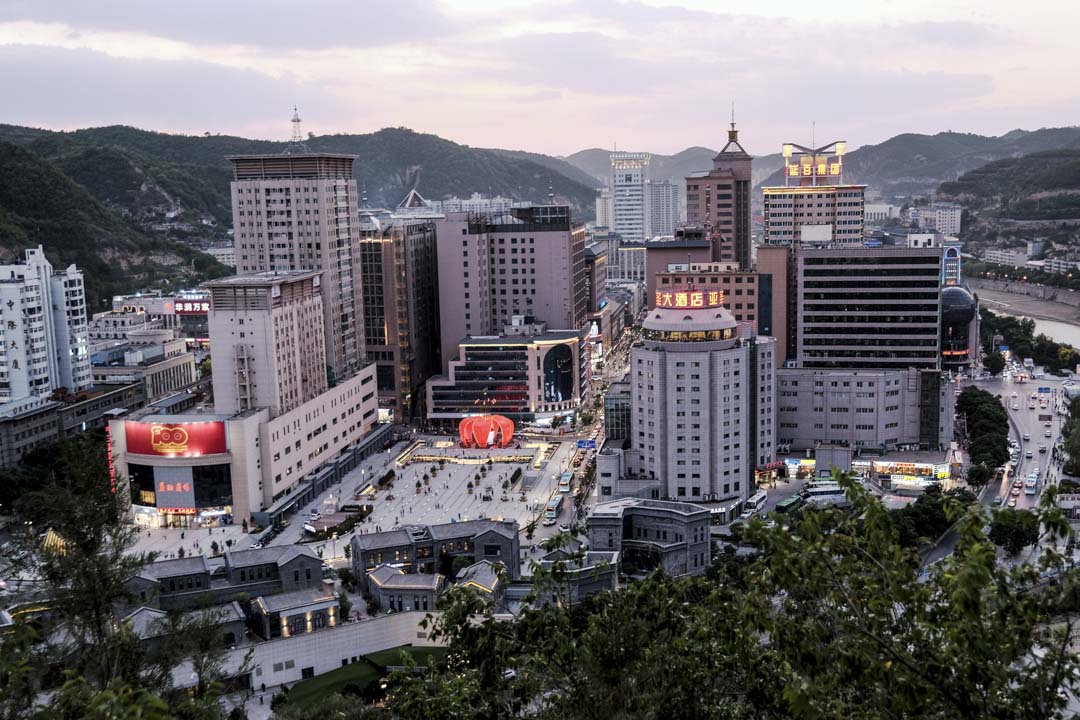 2021年5月29日,中国陕西延安的中国共产党成立 100 周年纪念活动。