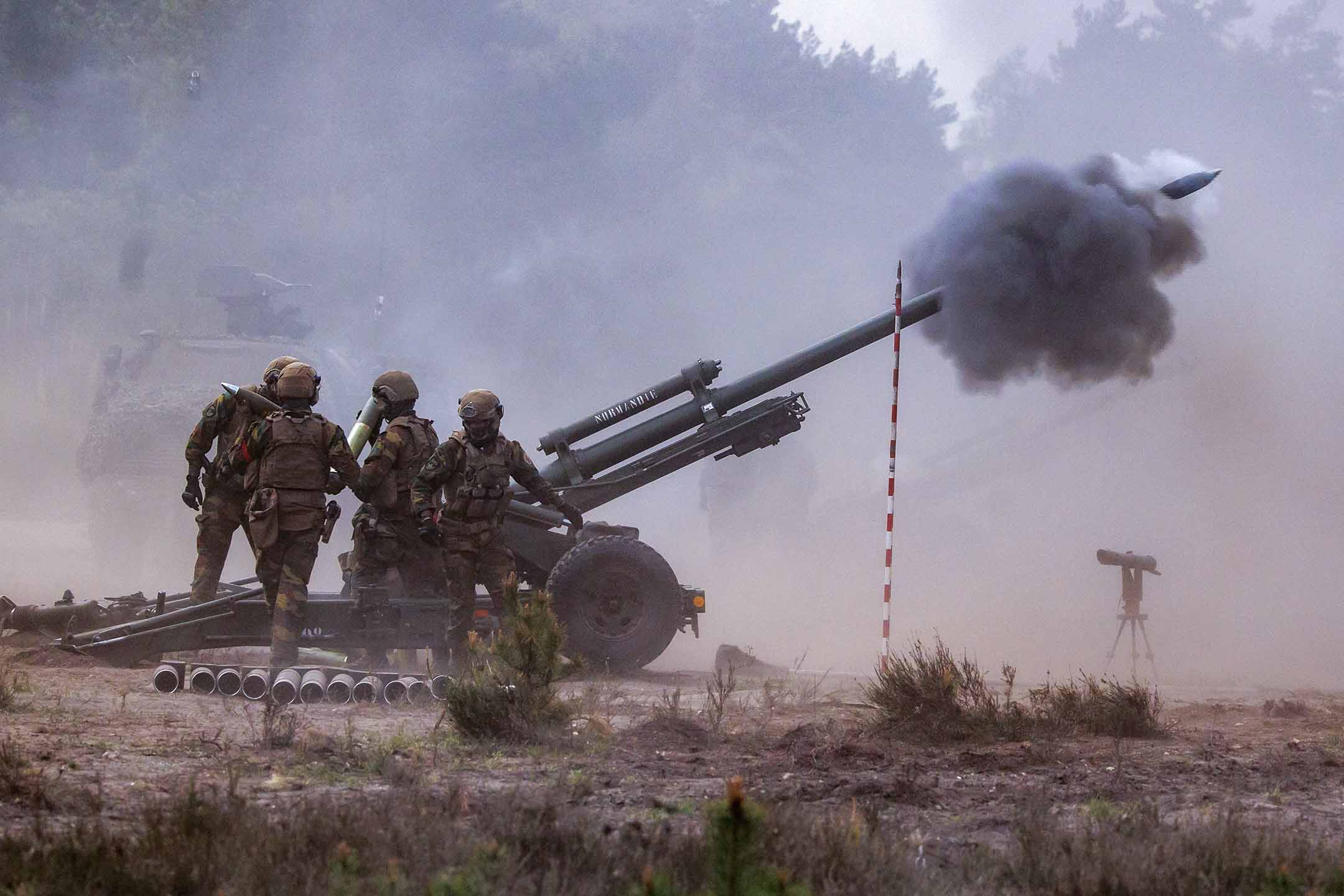 2022年5月10日, 德國,北約反應部隊的國際聯合軍事演習。攝:Morris MacMatzen/Getty Images