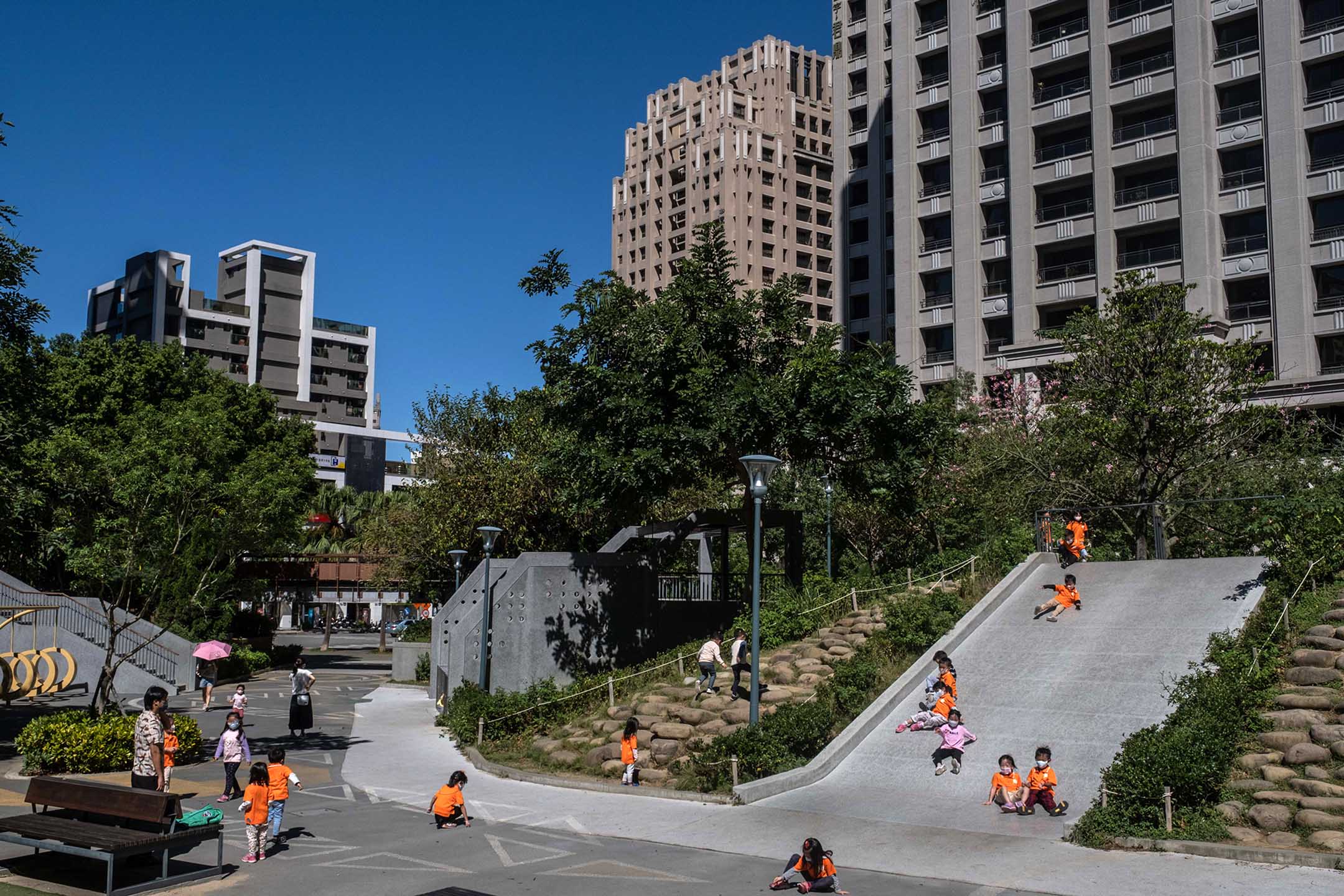 2022年11月3日,台灣新竹的住宅區。攝:Lam Yik Fei/Getty Images