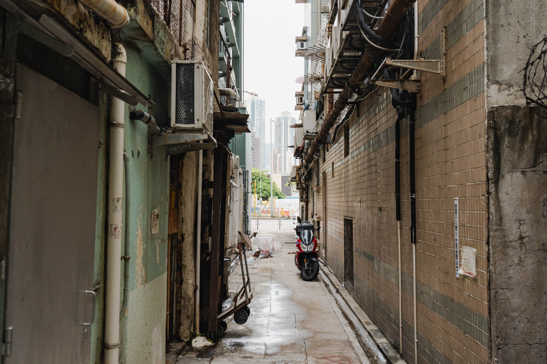 「麵粉伯伯」被發現倒臥的位置。攝：Ryan Lai/端傳媒