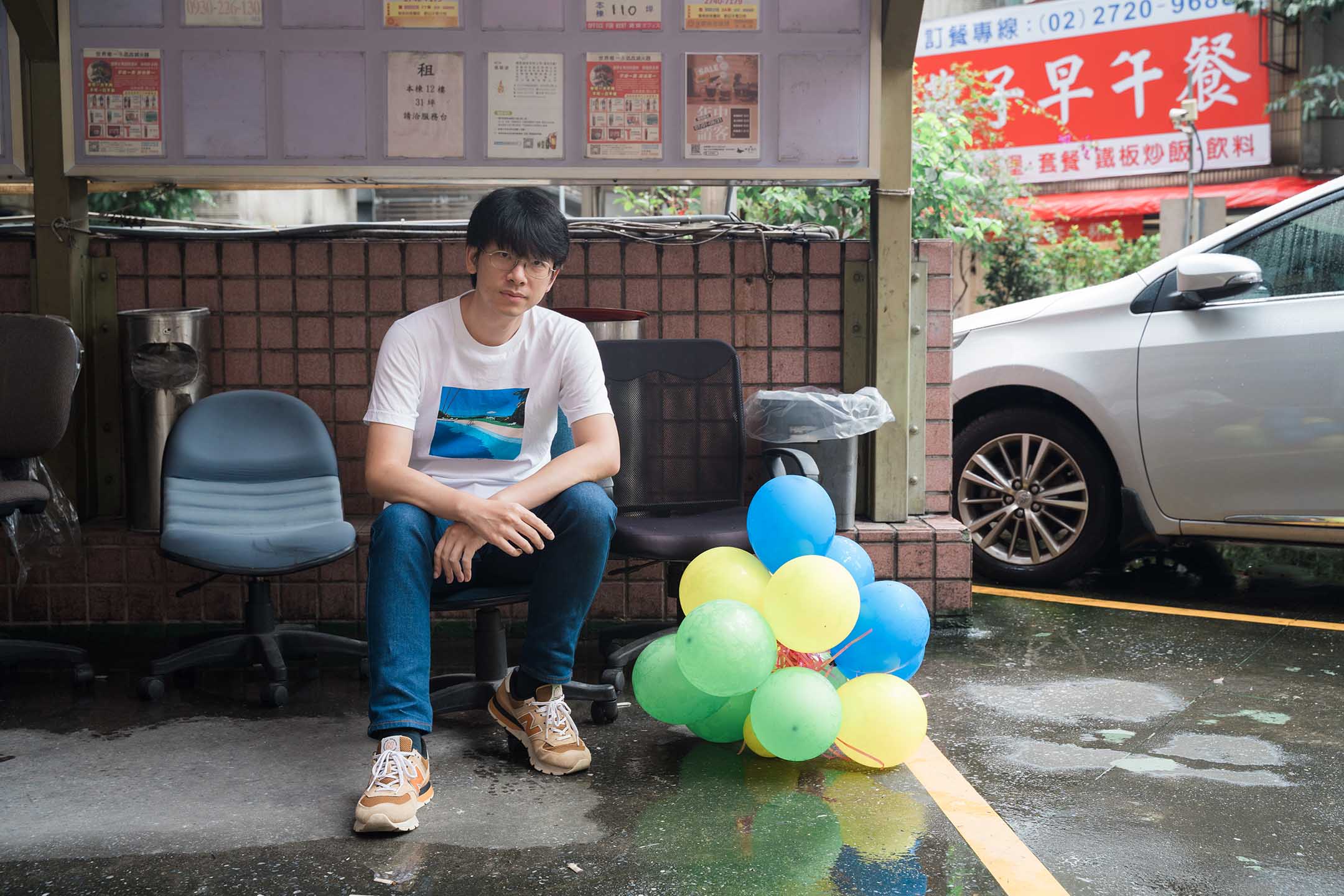 樂團 Little Shy on Allen Street 成員蘇玠亘。攝:唐佐欣/端傳媒
