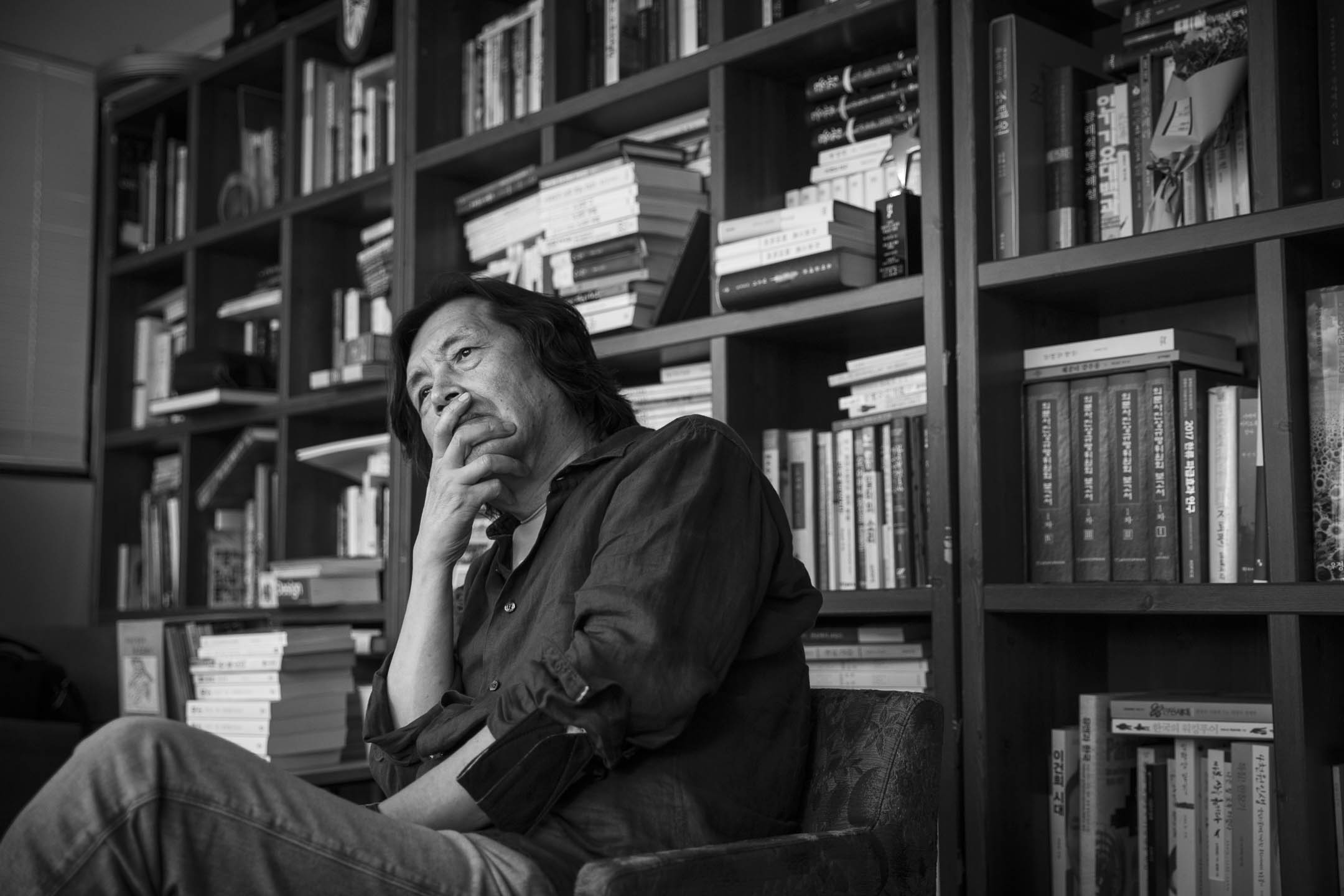 南韓作家及導演李滄東。攝:Woohae Cho/端傳媒