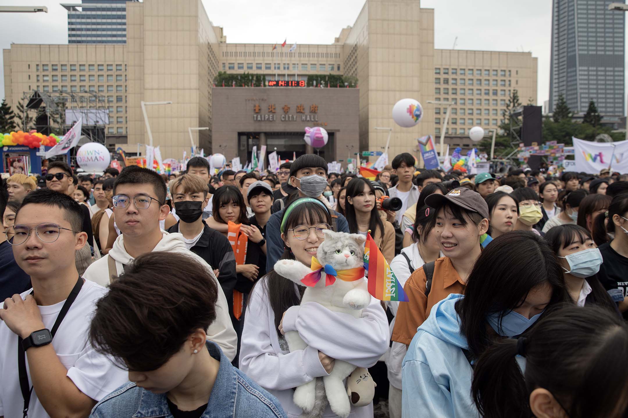 2023年10月28日,臺灣同志遊行。攝:陳焯煇/端傳媒
