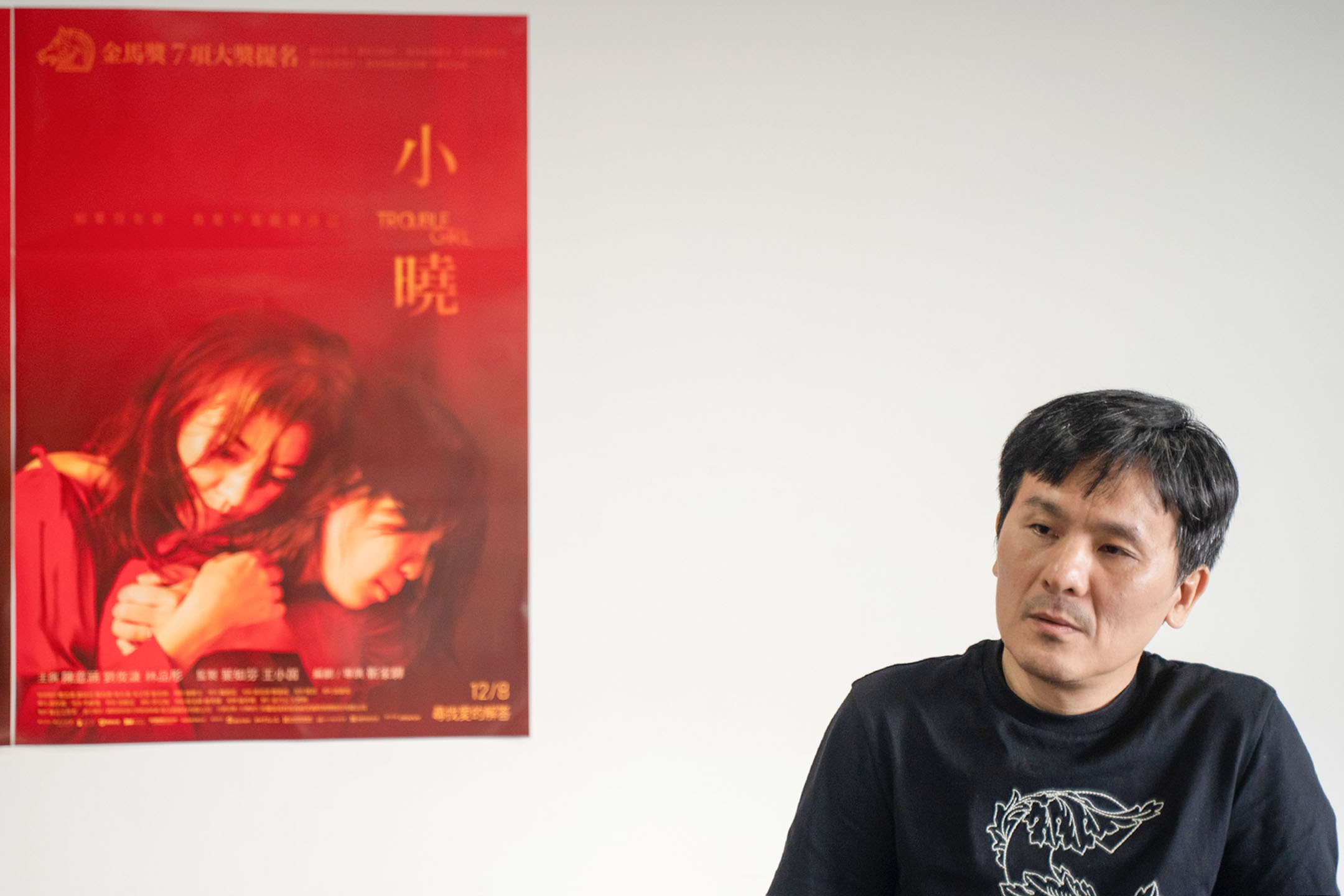 《小晓》导演靳家骅。摄:唐佐欣/端传媒