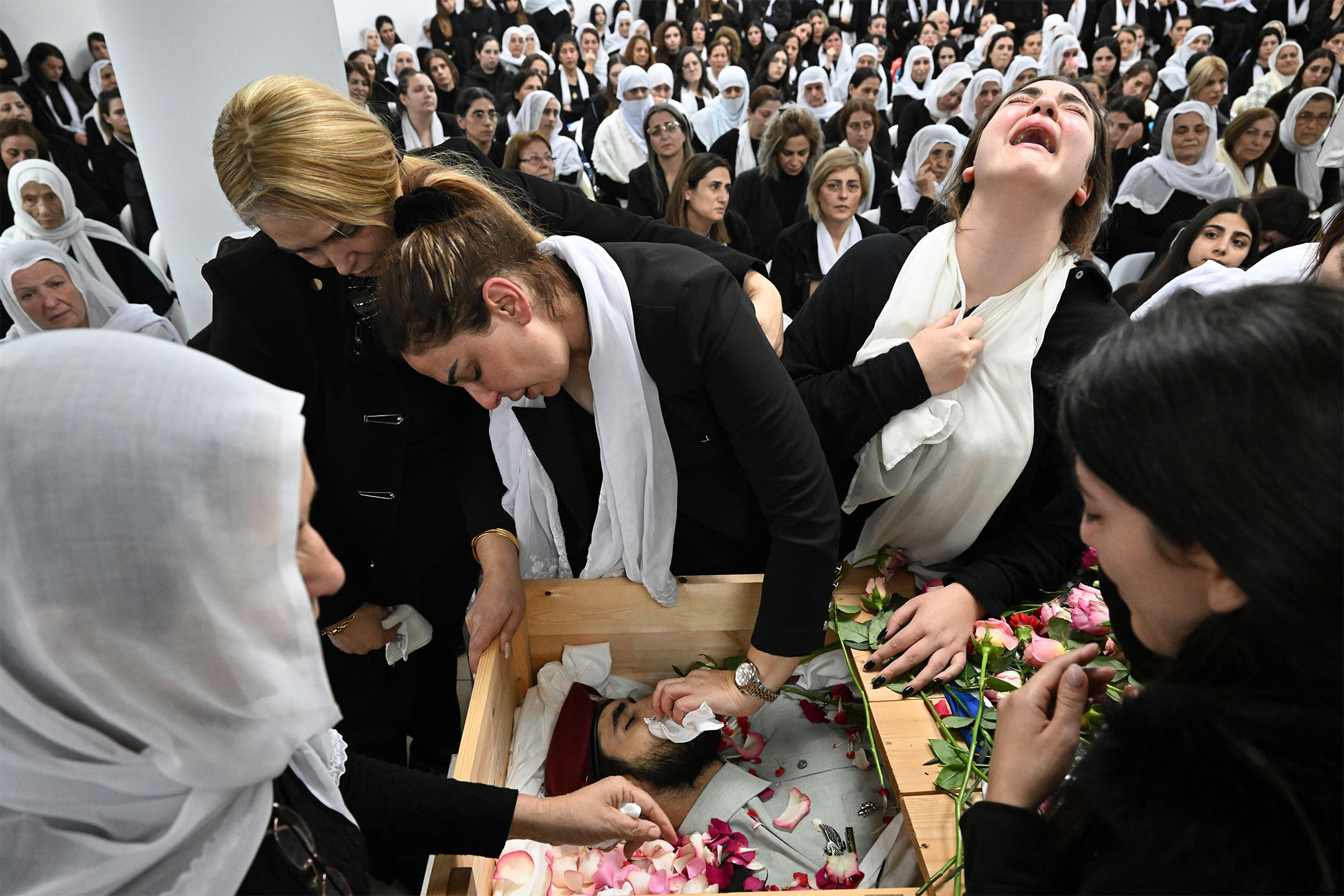 2023年11月19日，以色列舉行戰事身亡的士兵的葬禮。攝：Rami Shlush/AP/達志影像