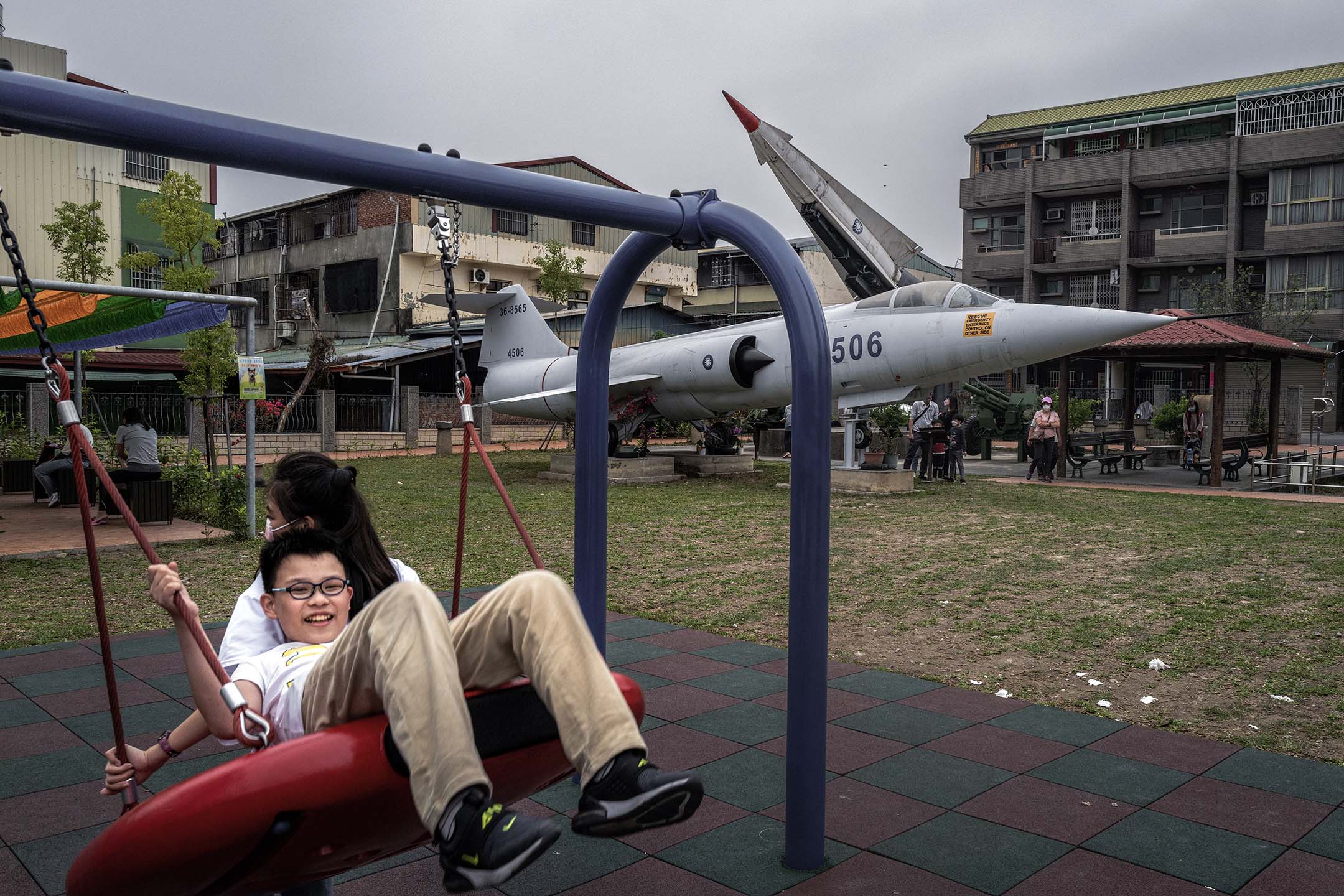 2023年4月5日,集集軍史公園。攝:陳焯煇/端傳媒