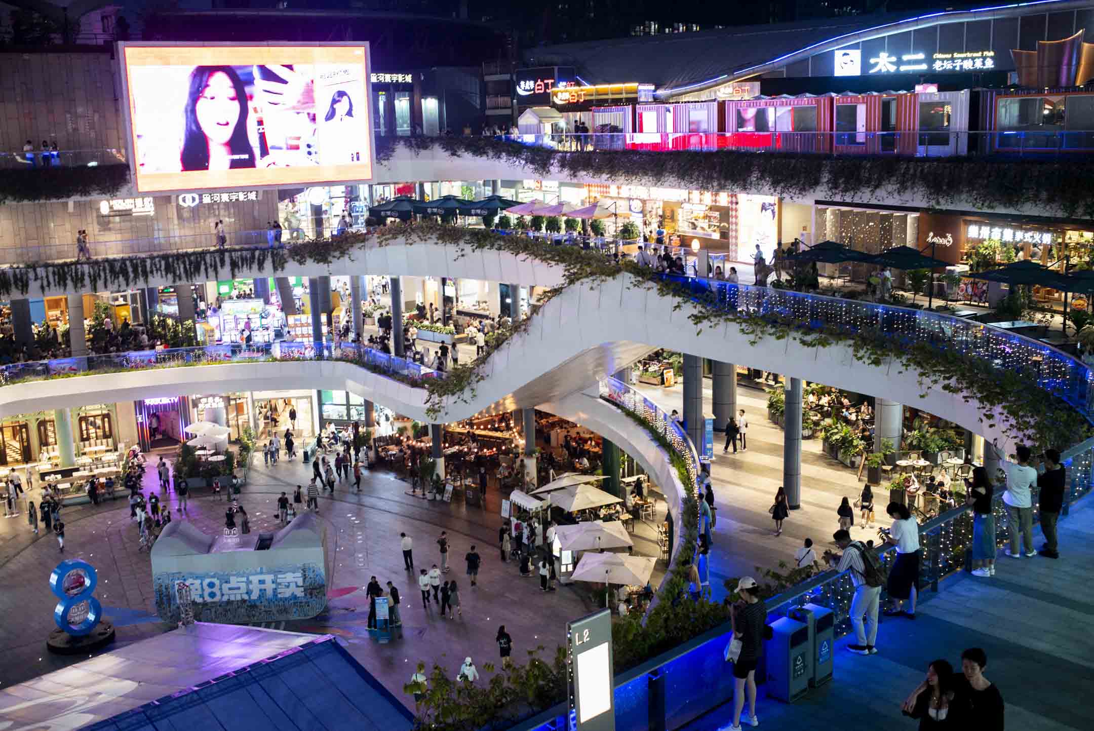 深圳福田区的星河COCO Park。摄:林振东/端传媒