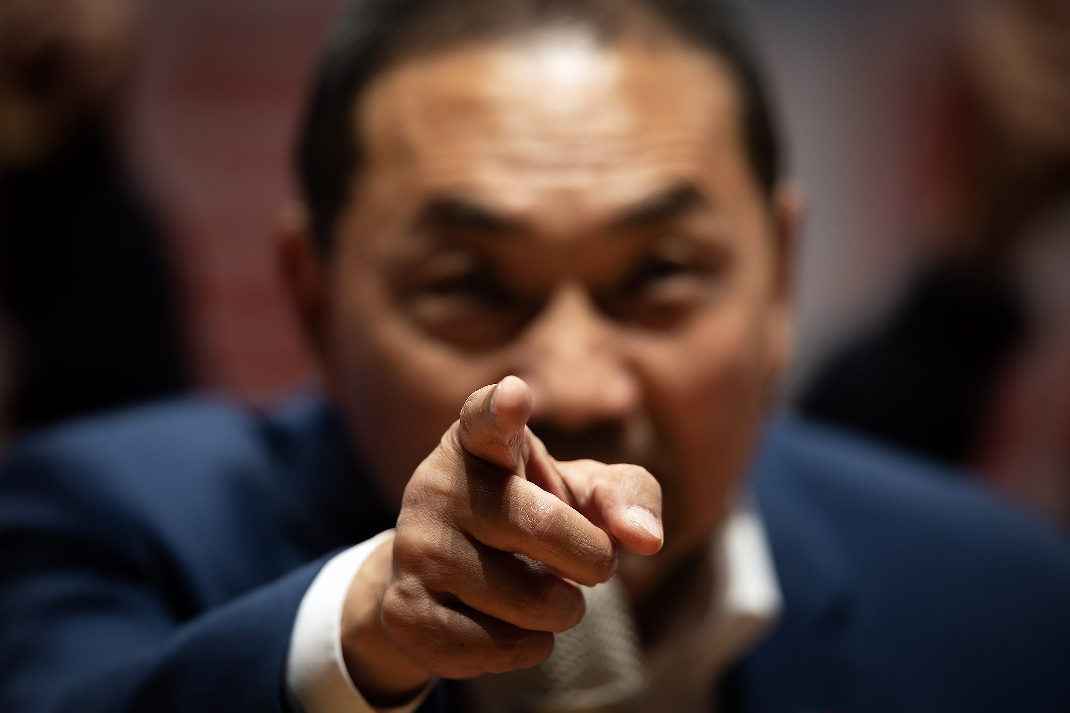 2023年12月12日,新北市,國民黨總統候選人侯友宜在競選活動上發言。攝:陳焯煇/端傳媒