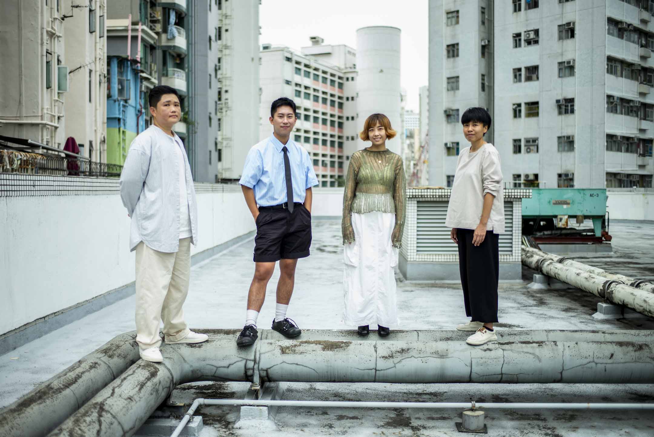 香港同志影展 (HKLGFF)「香港短片」 單元,4位新銳導演劉詠敏、馮佛成、廖彩盈、池清麗。攝:林振東/端傳媒