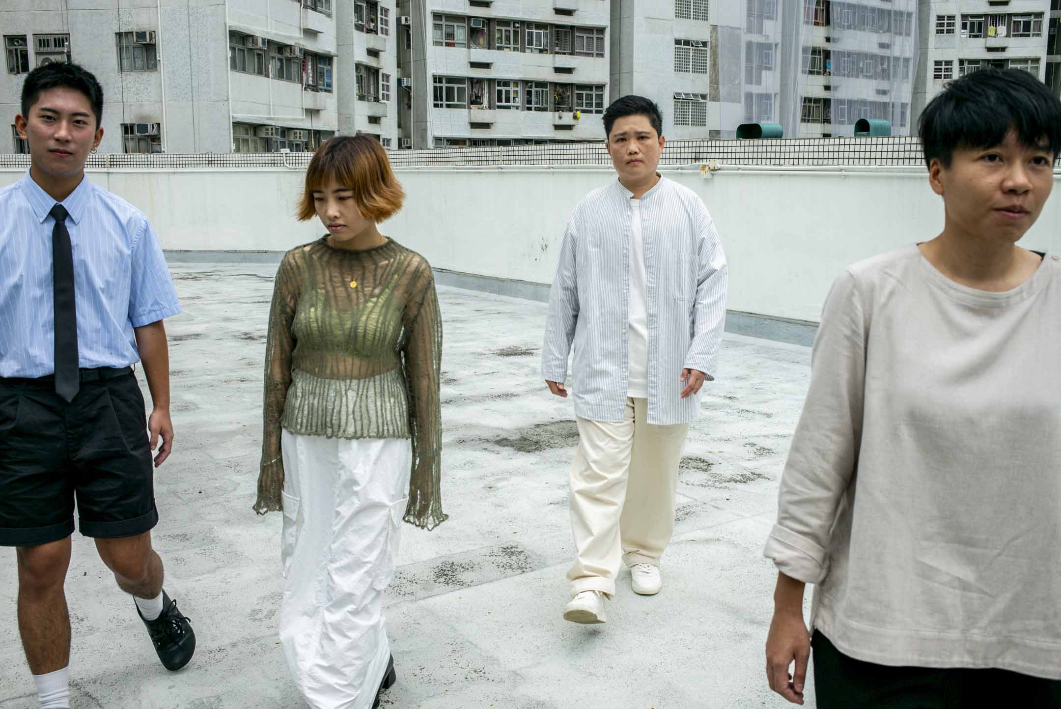 香港同志影展 (HKLGFF)「香港短片」 單元,4位新銳導馮佛成馮佛成、廖彩盈、劉詠敏、池清麗。攝:林振東/端傳媒