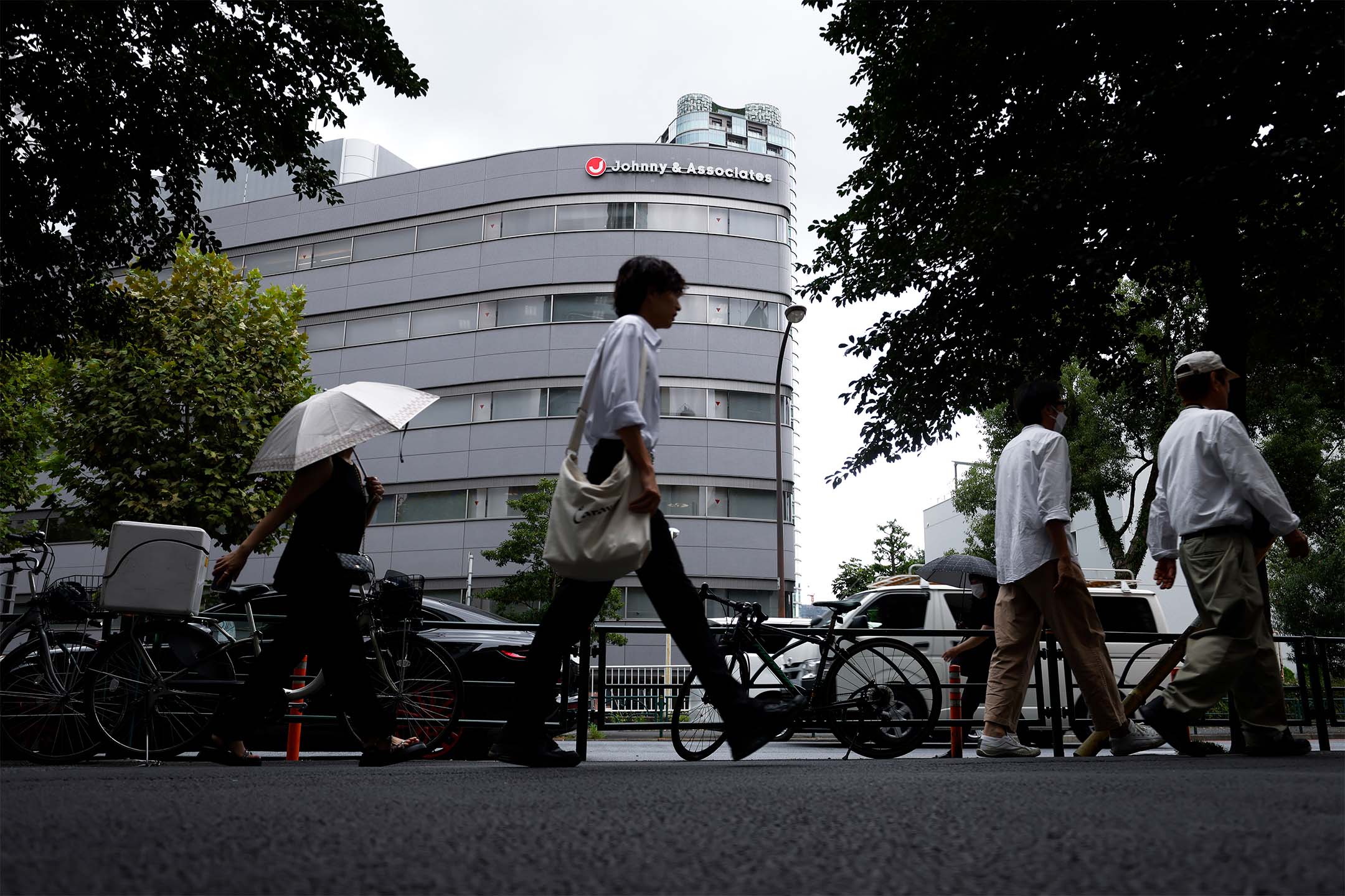 2023年9月30日,日本東京傑尼斯事務所(Johnny & Associates Inc.)辦事處大樓。攝:Kiyoshi Ota/Bloomberg via Getty Images