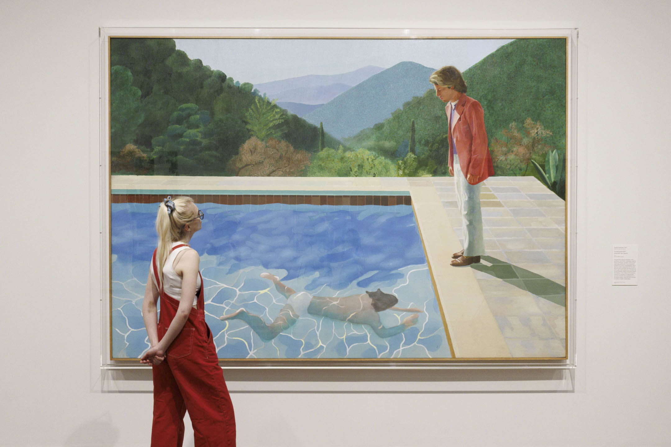 2023年6月12日,伦敦泰特现代美术馆新举办的 David Hockney 展览。摄:Belinda Jiao/PA Images via Getty Images