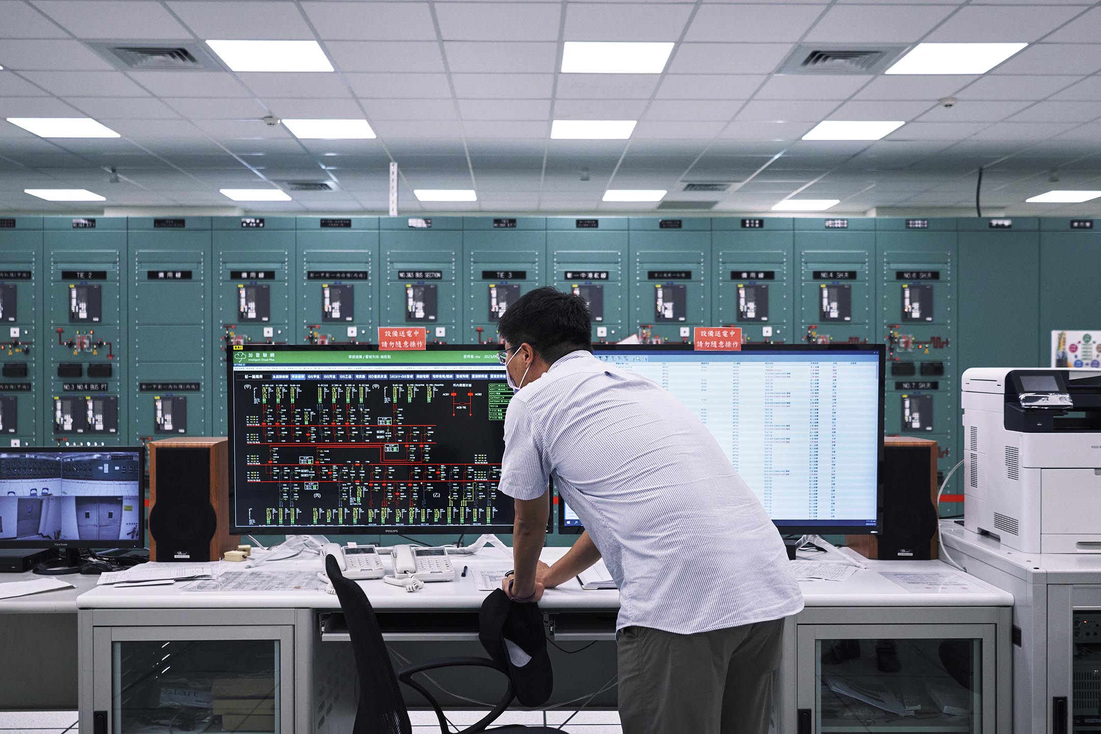 2023年9月13日,彰化台電變電所。 攝:An Rong Xu for The Washington Post via Getty Images