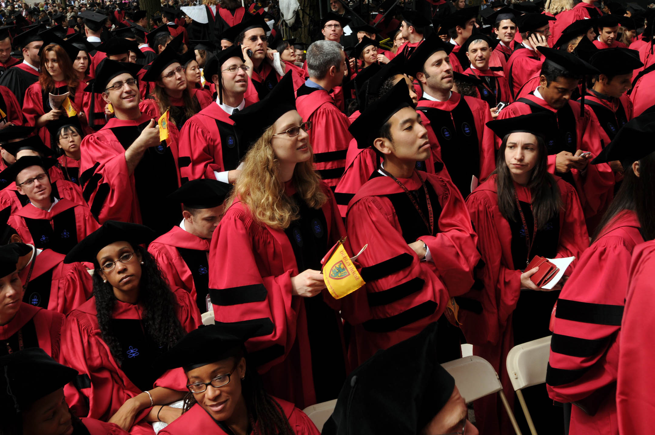 2009年6月4日,美国,哈佛大学的毕业礼。摄:Darren McCollester/Getty Images
