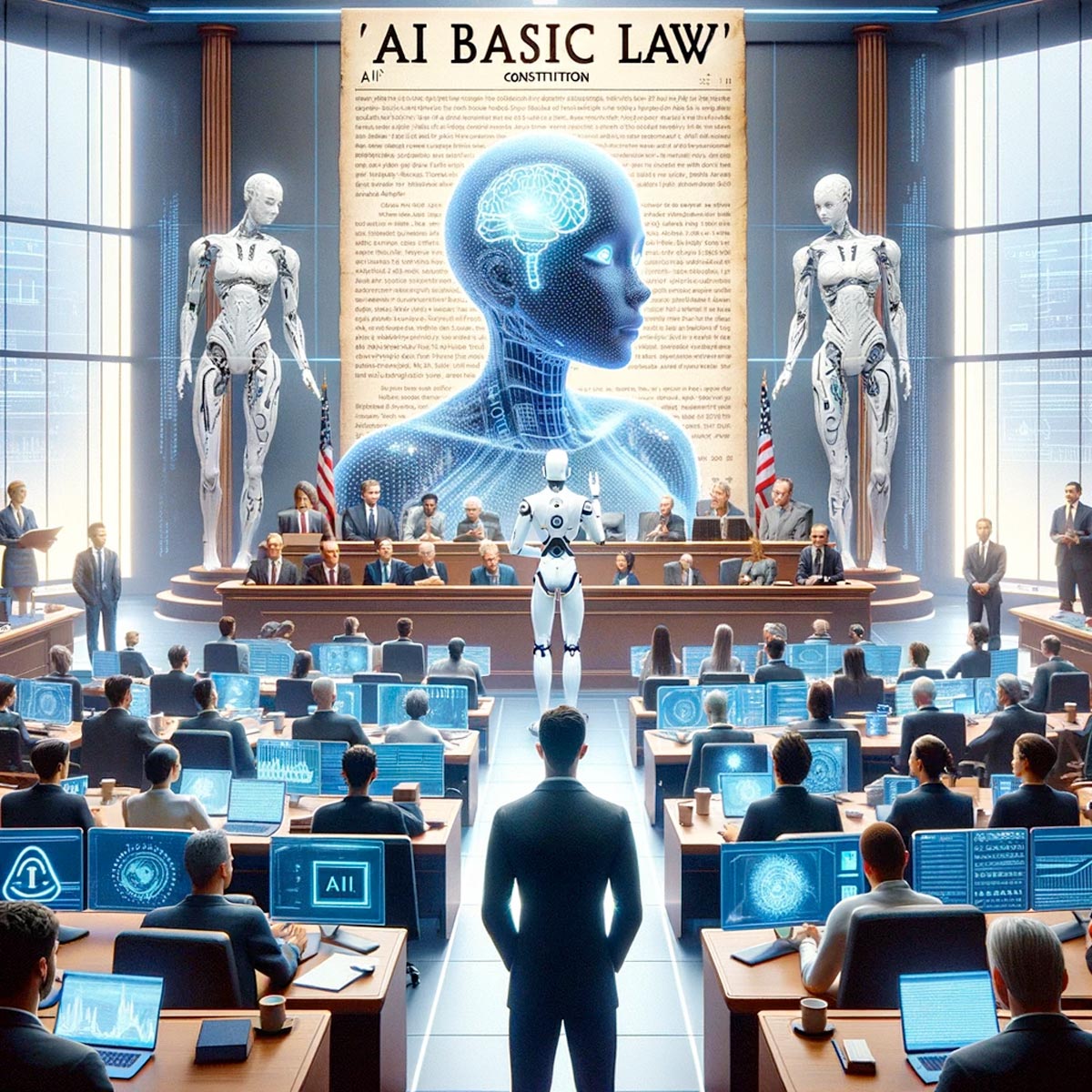 “因此,人类要为 AI 立宪,就是给一个 AI 基本法,限制那些矽谷的科技业大头们,什么事情可以做,什么事情不能做。为什么呢?因为它是另外一种生物,如果等到我们让它这样做了,尤其让它有身体之后,也就是给了另外一种生物一个类似人类的自我的时候,它可能就真的会反叛人类了。”伊格言 图:Mantha Mok / 端传媒,由DALL·E生成
