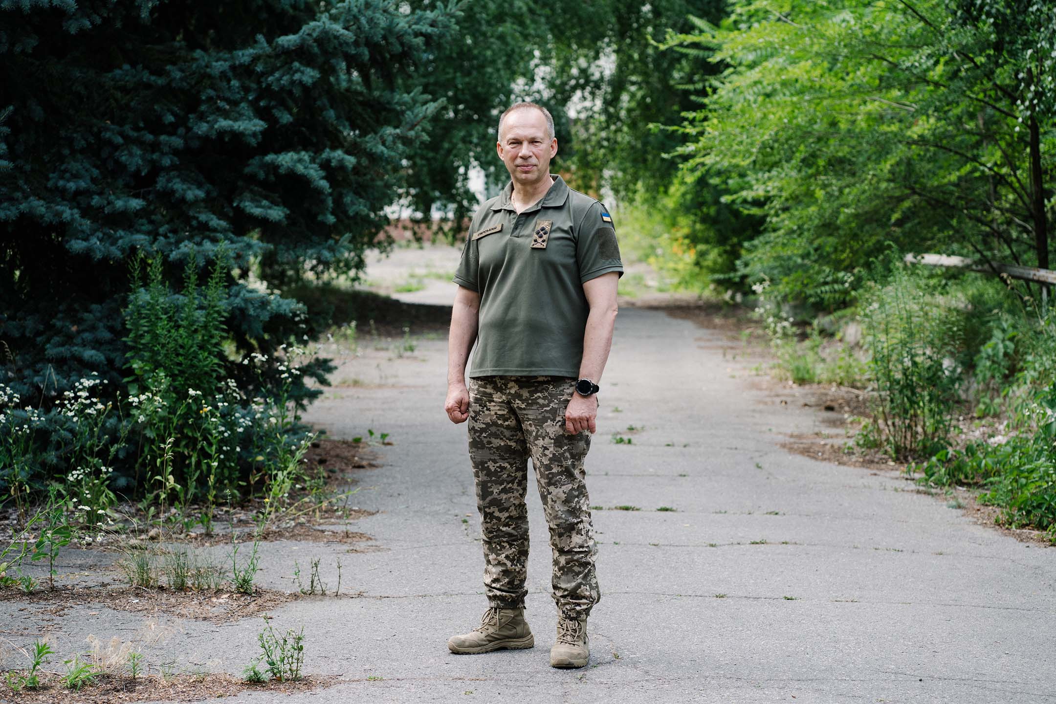 乌克兰新任武装部队总司令瑟尔斯基(Oleksandr Syrskyi)。摄:Anastasia Vlasova/The Washington Post via Getty Images