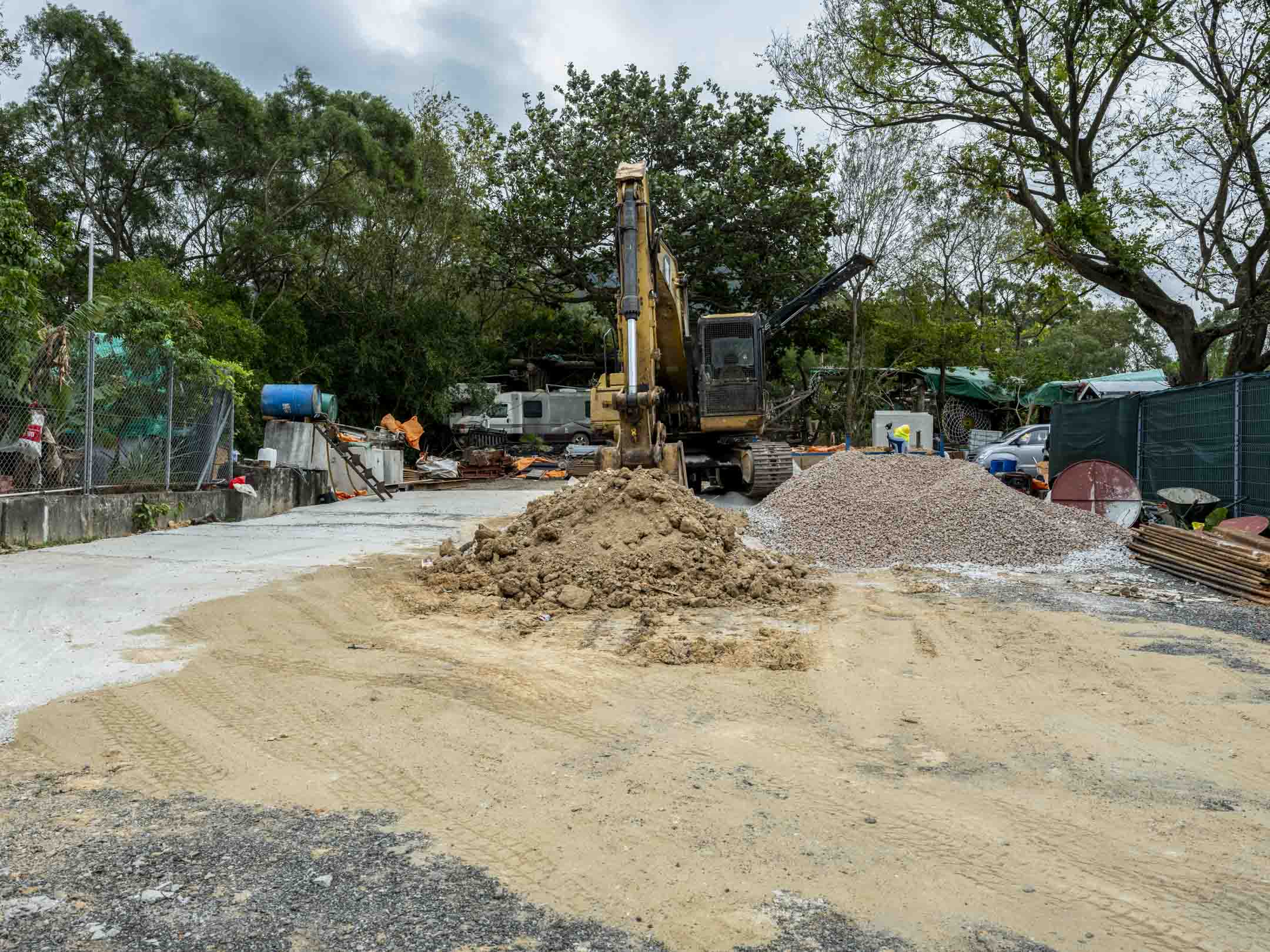 貝澳的一塊建築工地。攝:林振東/端傳媒