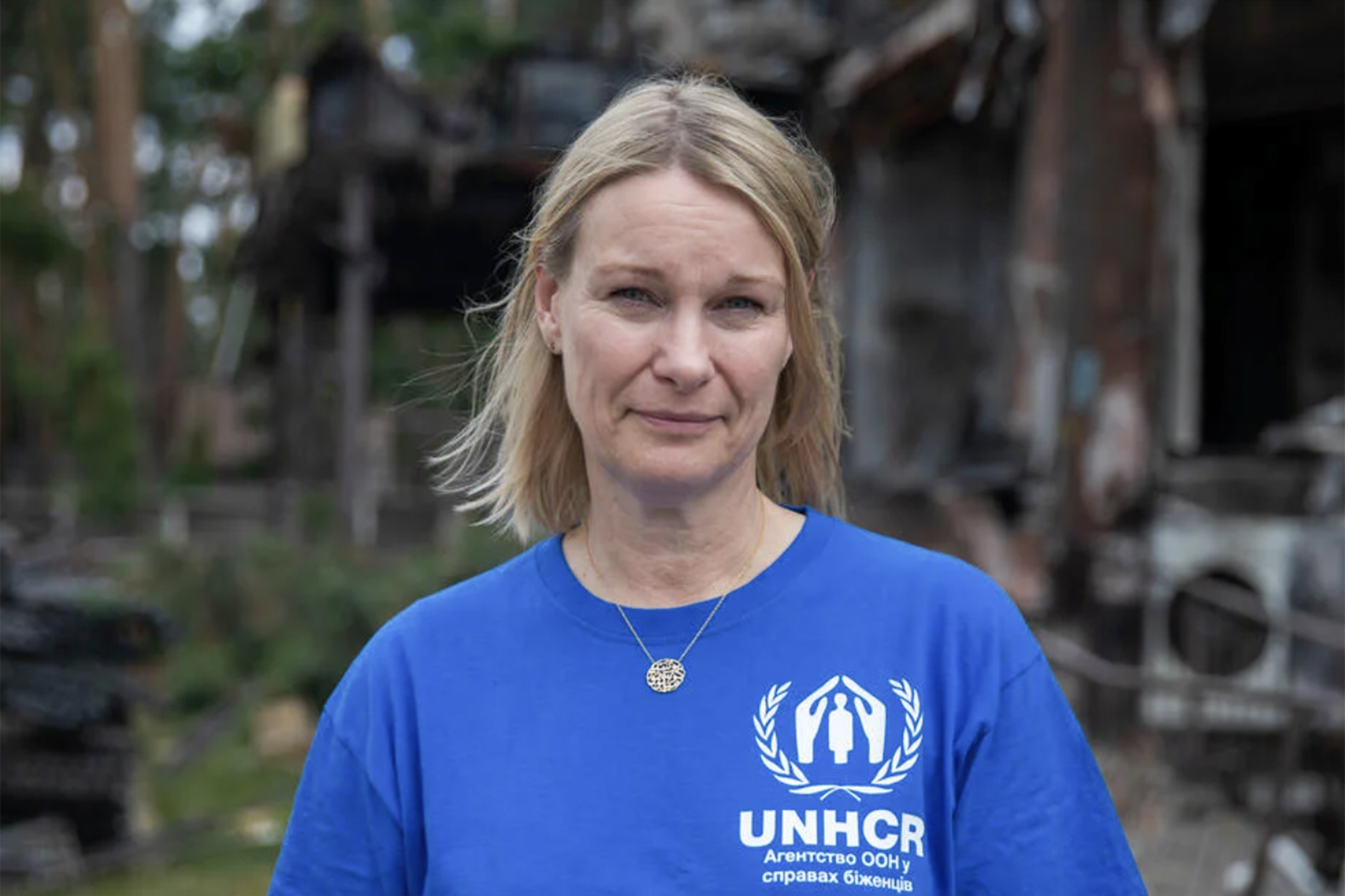 聯合國難民署駐烏克蘭代表卡羅琳娜·林霍爾姆·比林(Karolina Lindholm Billing)。圖:網上圖片