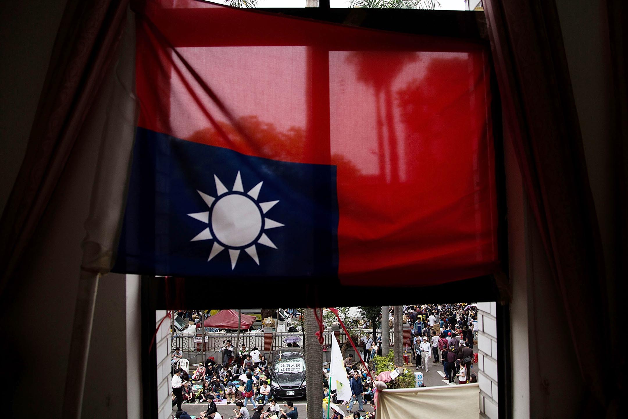 2014年3月25日,台北,学生示威者继续占领立法院。摄:Lam Yik Fei/Getty Images