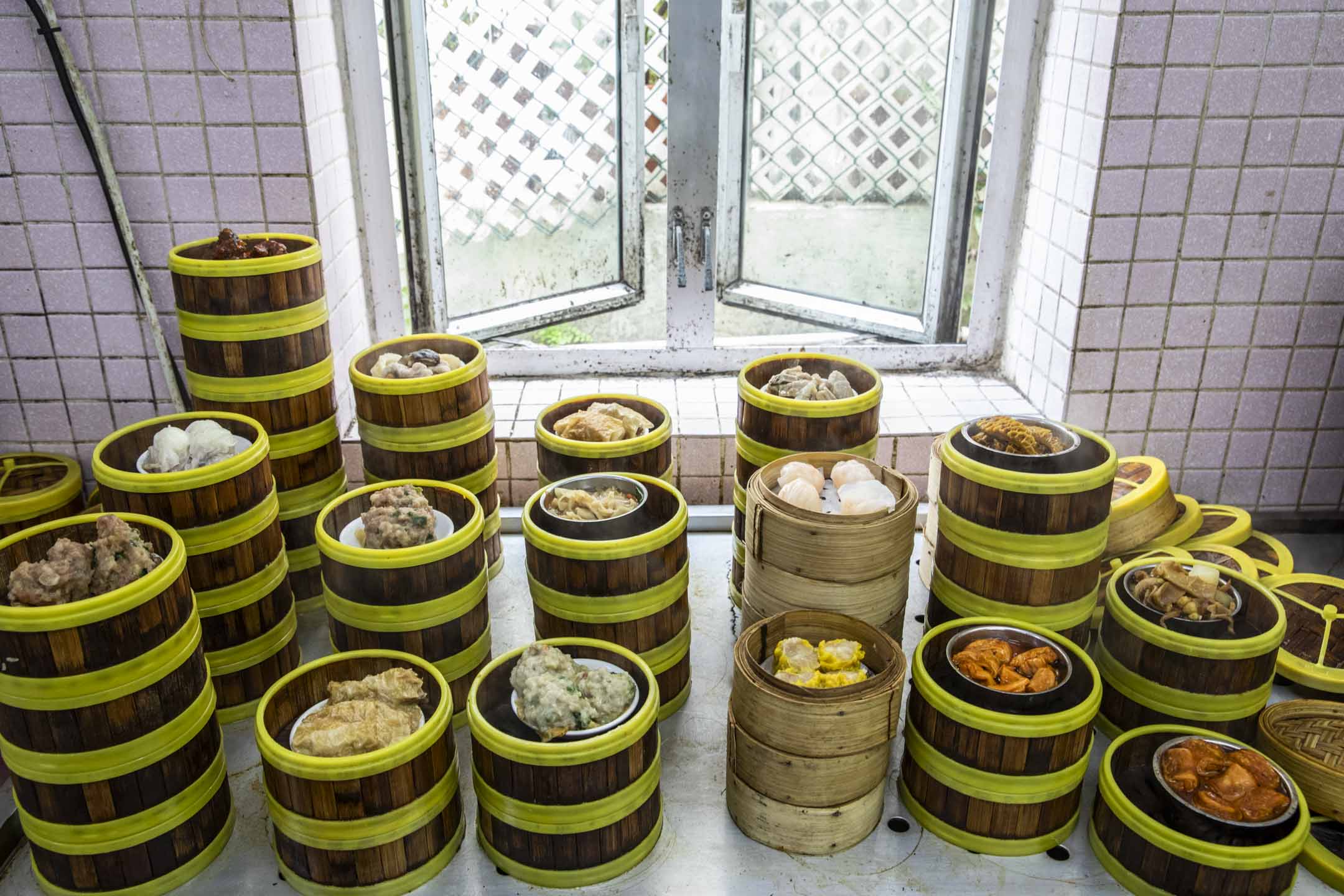 中式茶樓的點心。攝:林振東/端傳媒