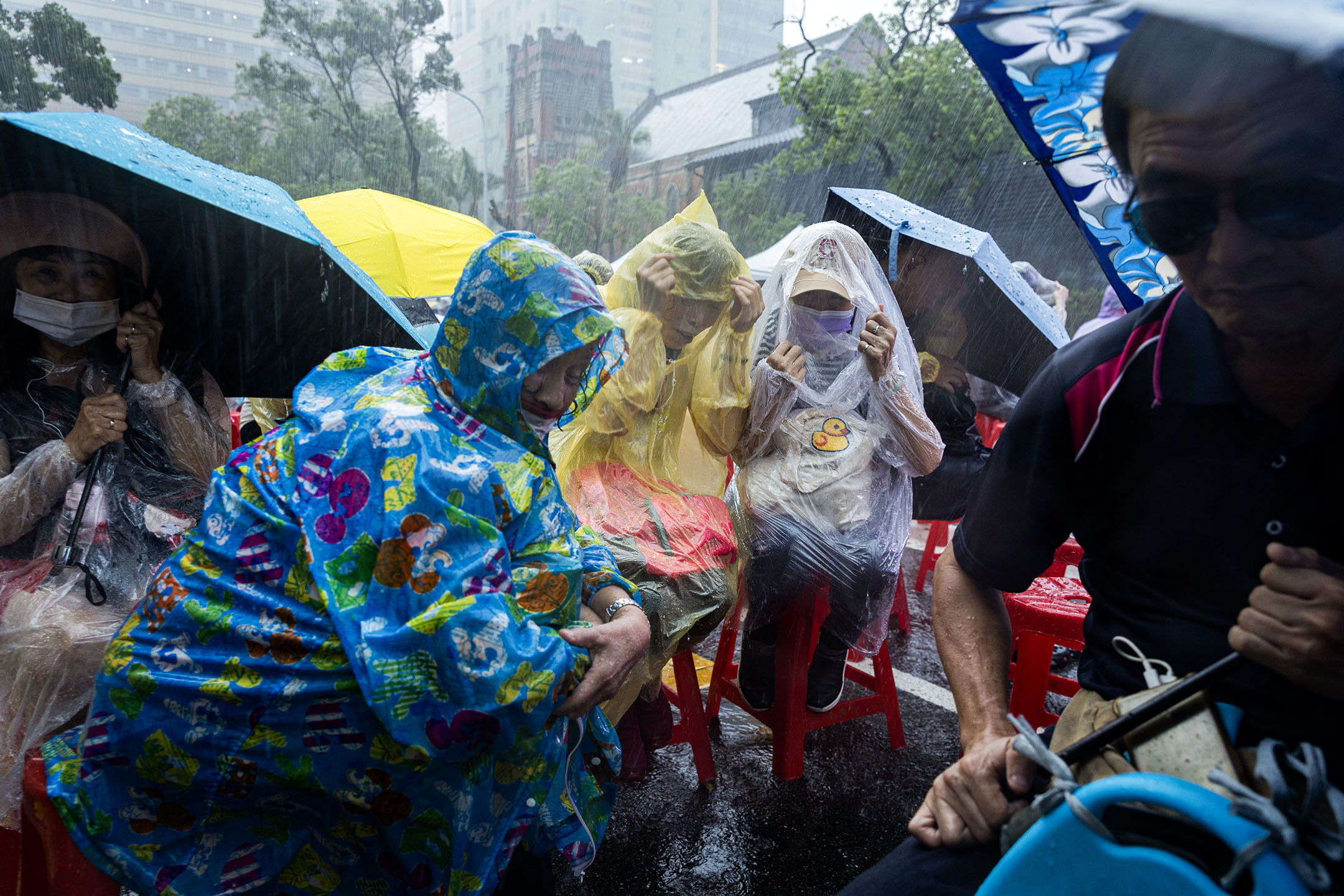 2024年6月21日,台北,公民團體發起「青鳥行動」,號召支持者到立法院外聲援。攝:陳焯煇/端傳媒