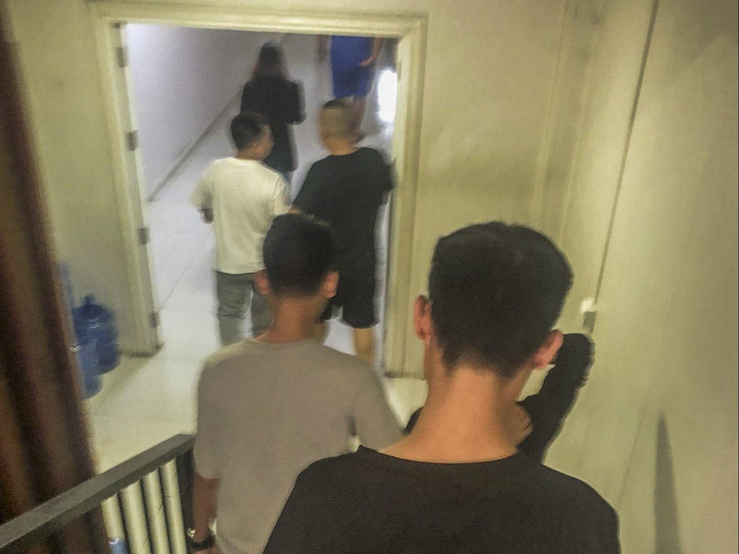 TTM園區宿舍樓道。圖:受訪者提供