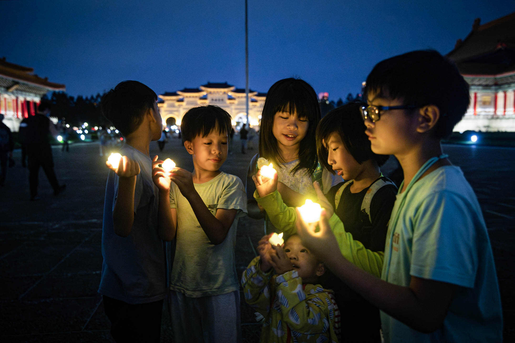 2024年6月4日,台北中正紀念堂,六四三十五周年纪念活動。攝:陳焯煇/端傳媒