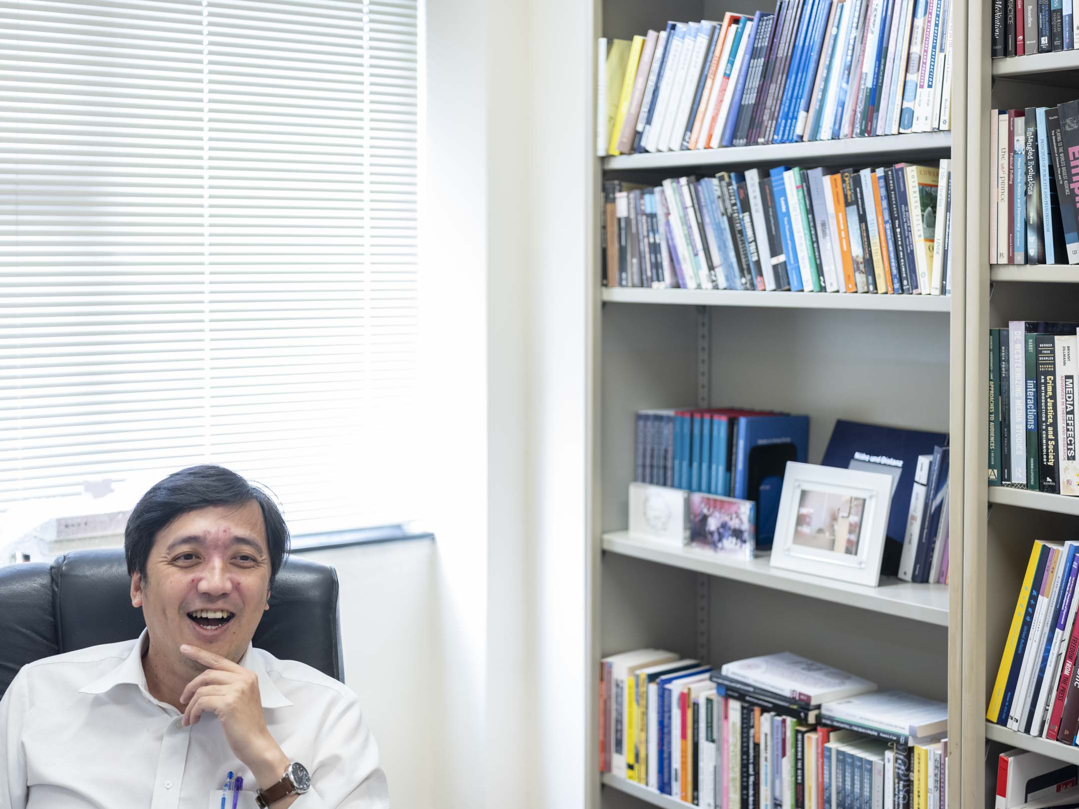 香港中文大學新聞與傳播學院教授李立峯。攝:林振東/端傳媒