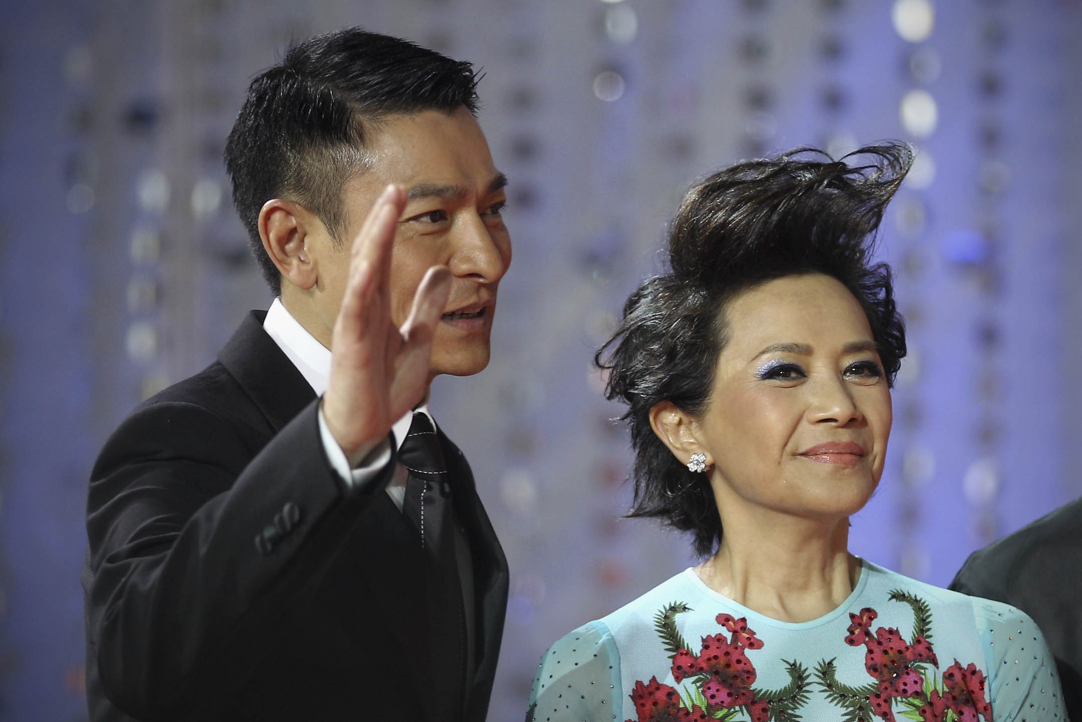 2012年4月23日,劉德華和葉德嫻出席第二屆北京國際電影節。攝:Feng Li/Getty Images