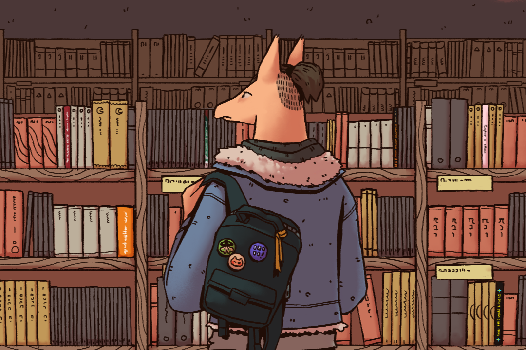 《书架间的彷徨》(The Bookshelf Limbo);