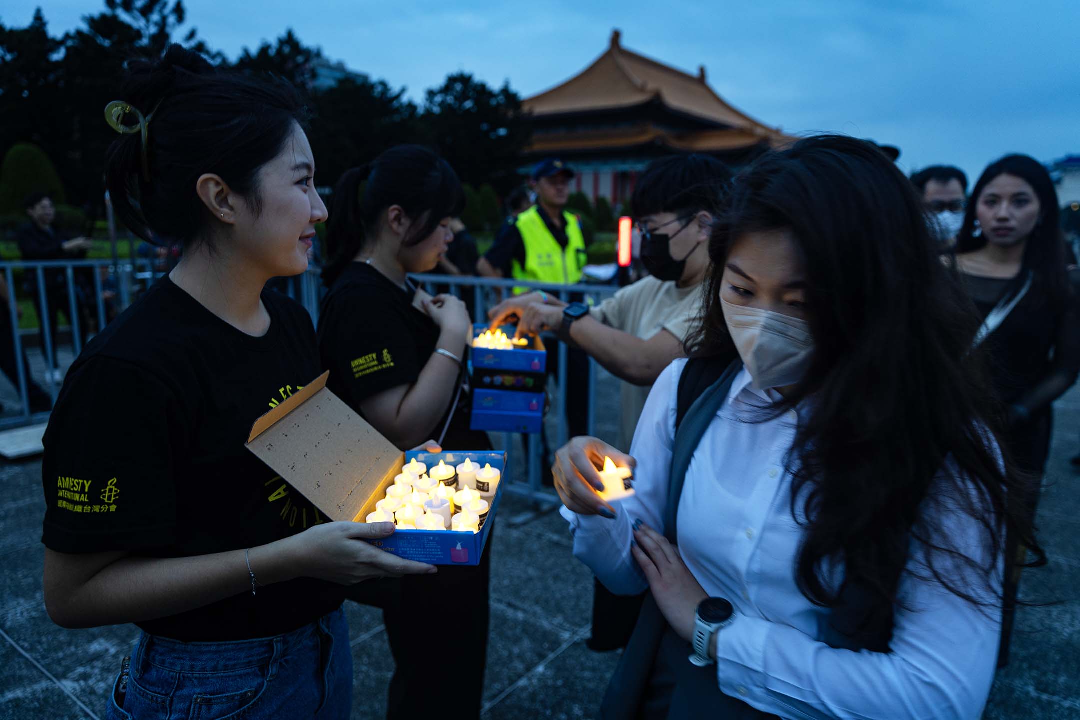 2024年6月4日,台北中正紀念堂,六四三十五週年紀念活動。攝:陳焯煇/端傳媒