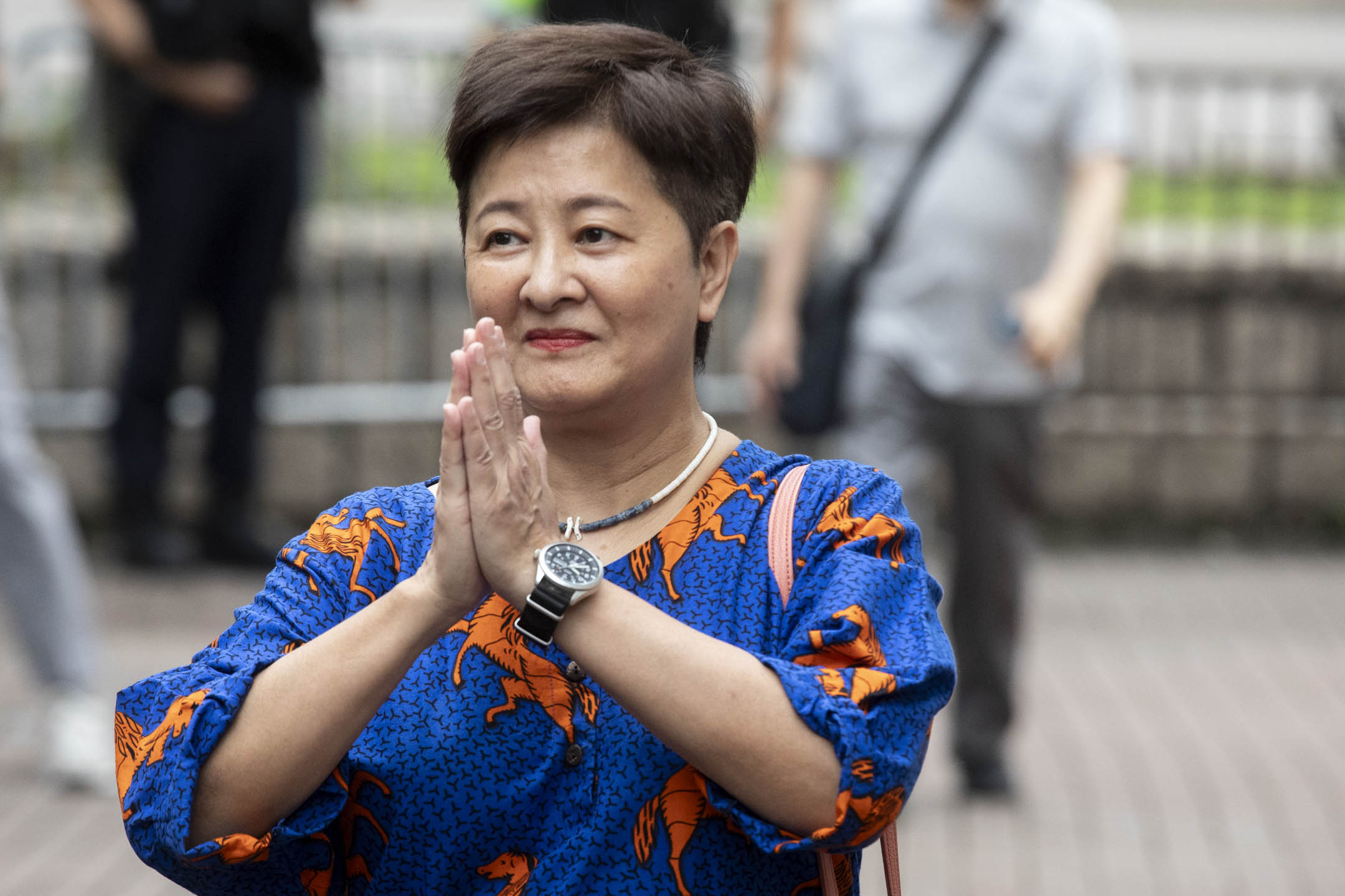 2024年5月30日,香港民主派47人初选案首日裁决,黄碧云被判串谋颠覆国家政权罪成。摄:林振东/端传媒