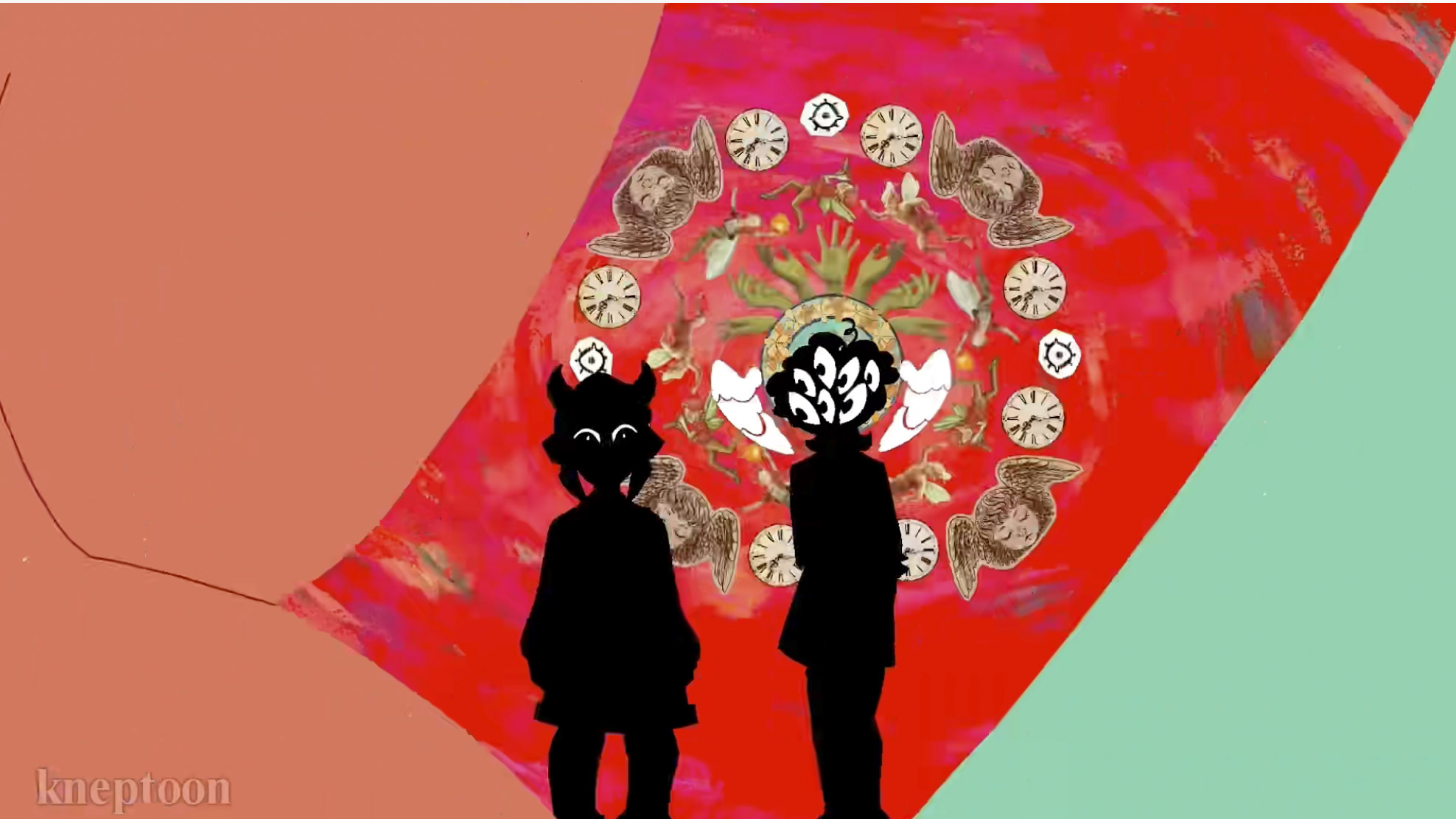 依奈的meme作品截圖。