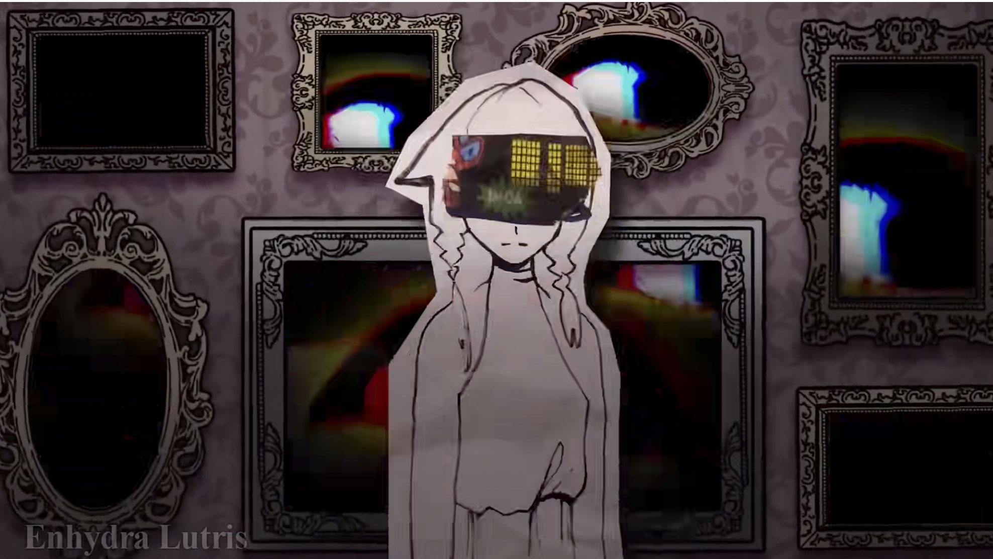 依奈的meme作品截圖。