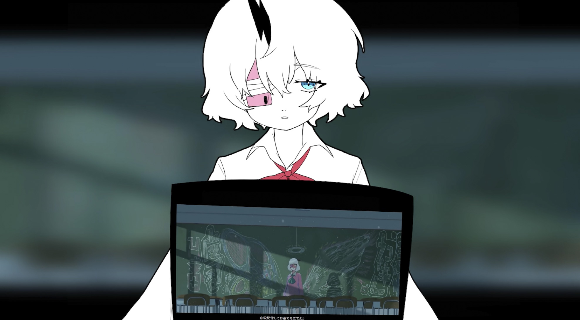 依奈的meme作品截圖。