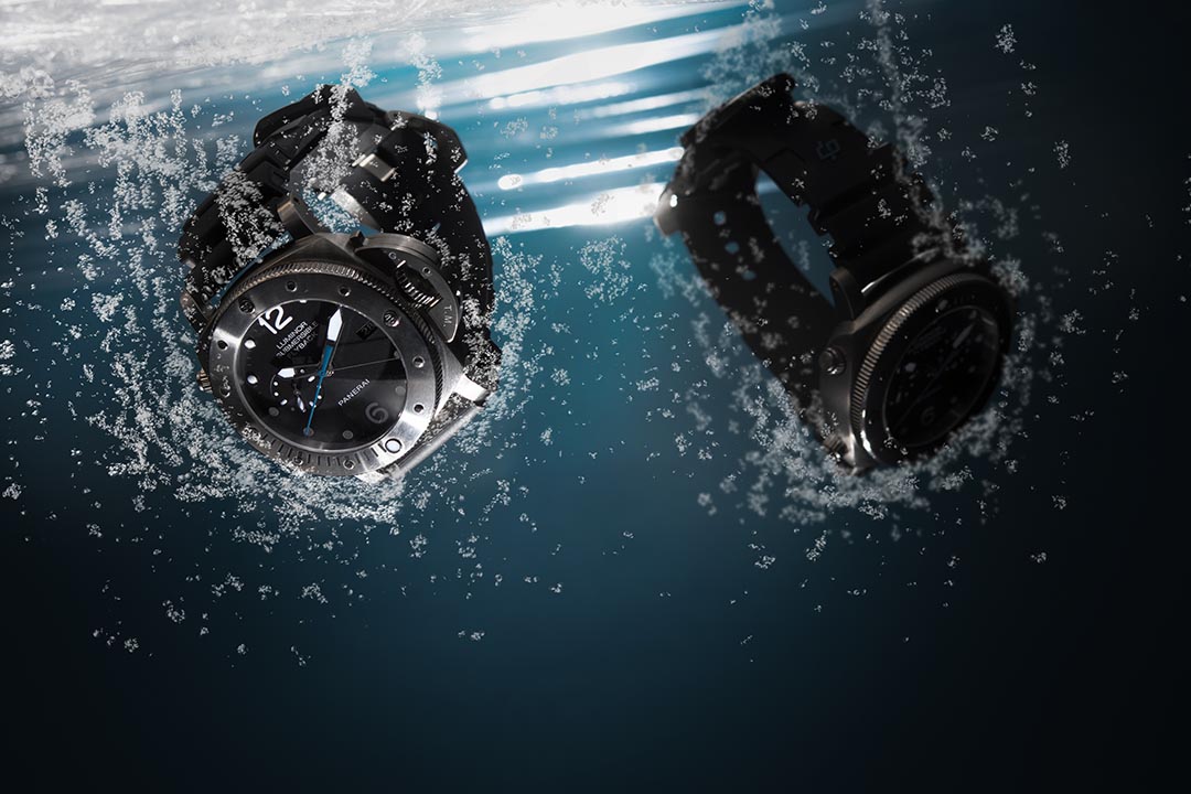Panerai Luminor Submersible 1950 3 Days Chrono Flyback :
搭載飛返計時功能,可以讓指針歸零並立即重新開始計時,省卻只停止秒針再歸零的步驟。攝:Lit Ma/端傳媒