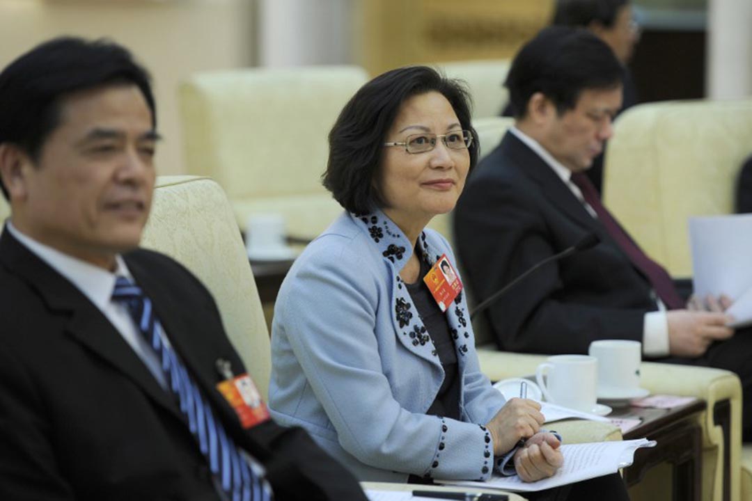 台灣省全國人民代表大會代表陳雲英。攝:LIU JIN / AFP