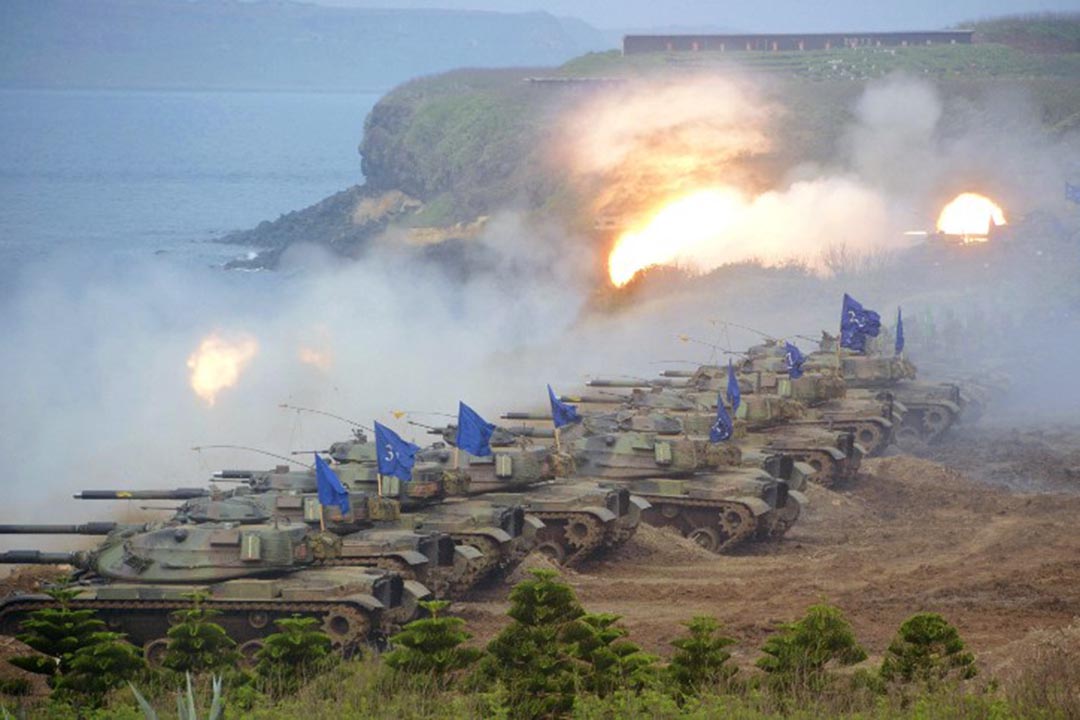 2013年漢光軍事演習。攝:The Yomiuri Shimbun /AFP