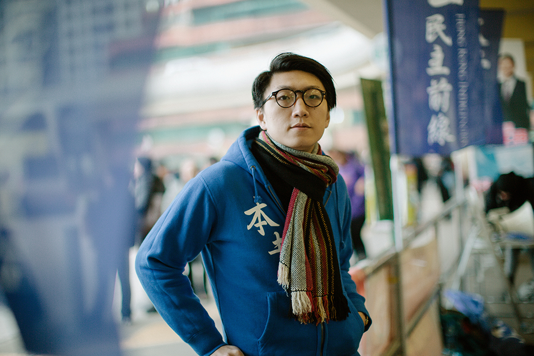 本土民主前線成員梁天琦。 攝:王嘉豪/端傳媒