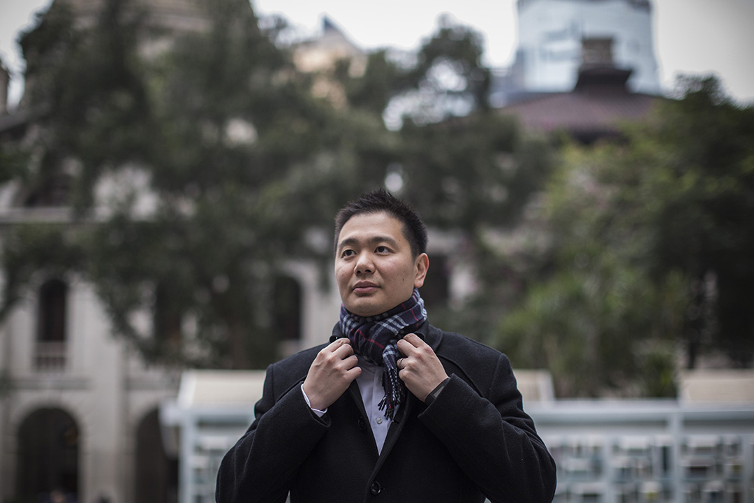 民建聯候選人周浩鼎。攝:羅國輝/端傳媒