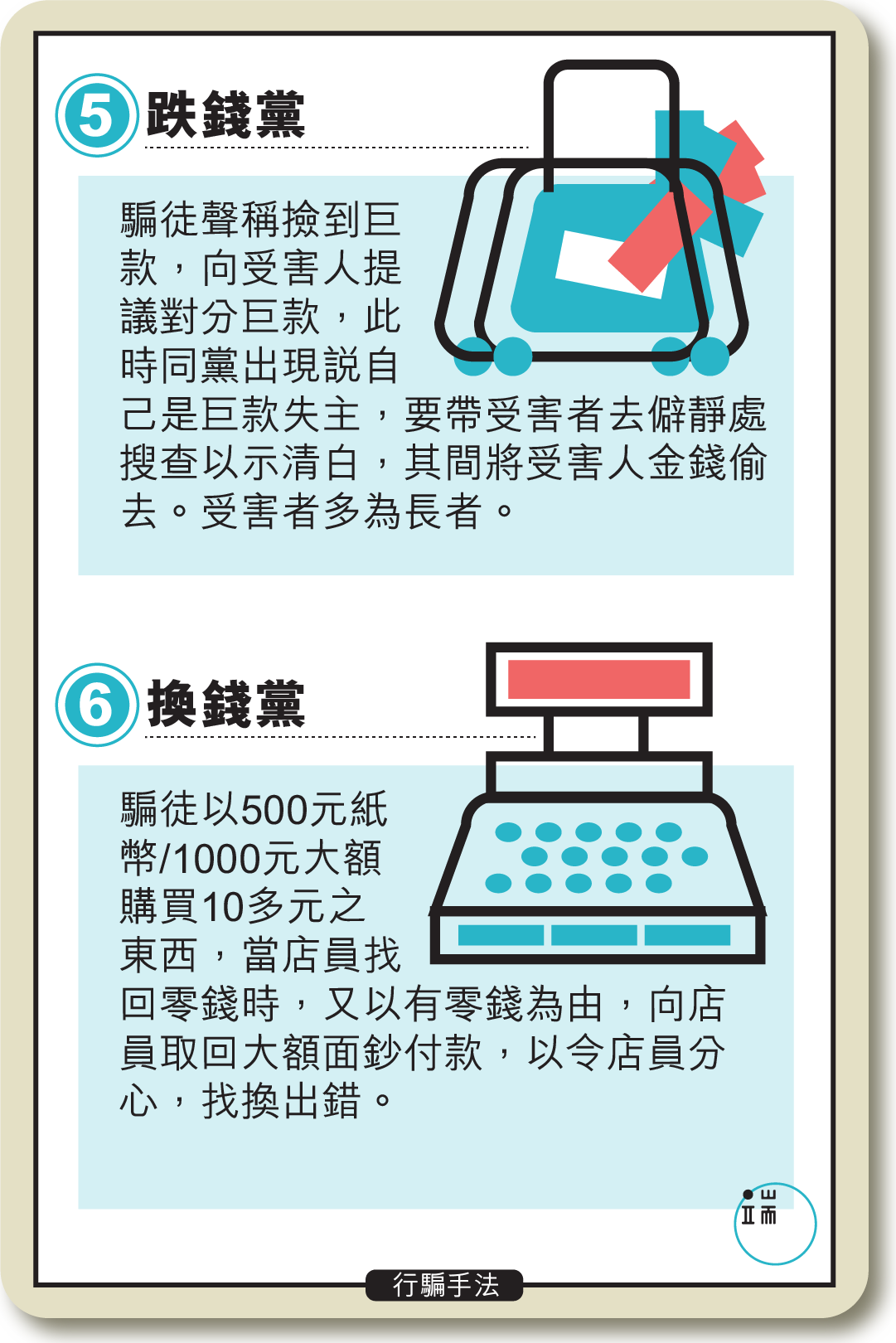 香港行騙手法大全。插圖:Wilson/端傳媒